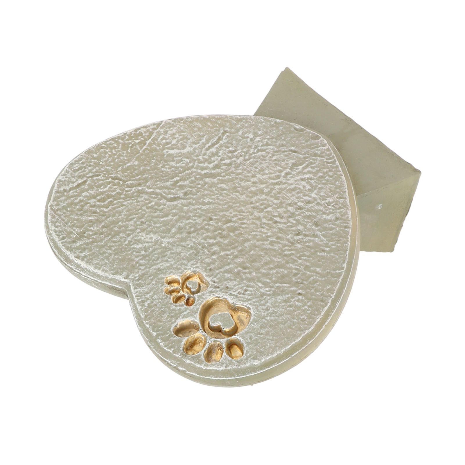 Heart Shaped Animal Tombstone DIY Resin Dog Pet Memorial Stone Outdoor Courtyard Decoration Ornaments Standing Mossy Green - Image 7