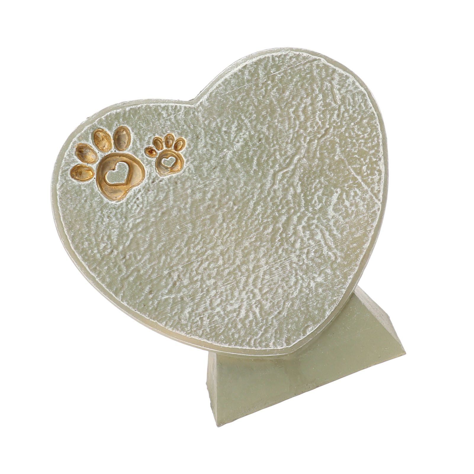 Heart Shaped Animal Tombstone DIY Resin Dog Pet Memorial Stone Outdoor Courtyard Decoration Ornaments Standing Mossy Green - Image 8
