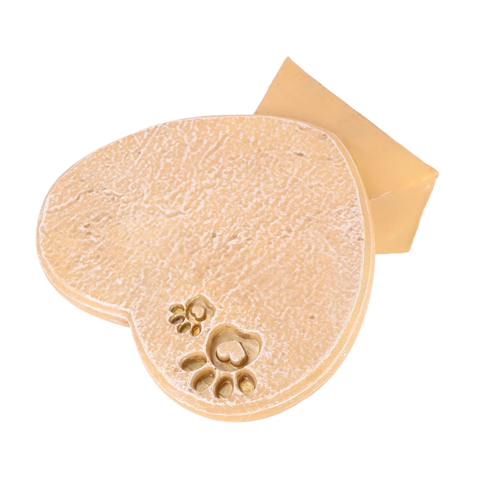 Heart Shaped Animal Tombstone DIY Resin Dog Pet Memorial Stone Outdoor Courtyard Decoration Ornaments Standing Sandy Yellow - Image 7