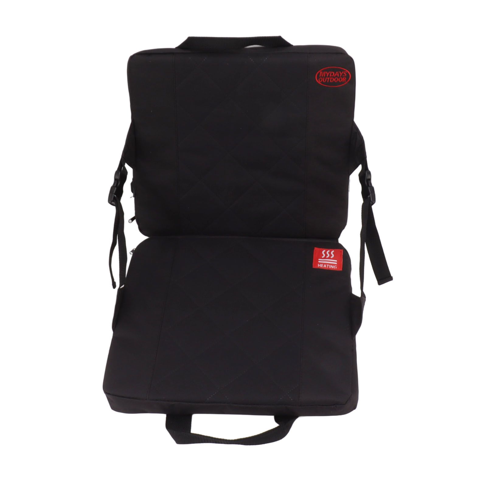 Portable Heating Pad Heated Stadium Cushion for Office Outdoor Camping Black - Image 5