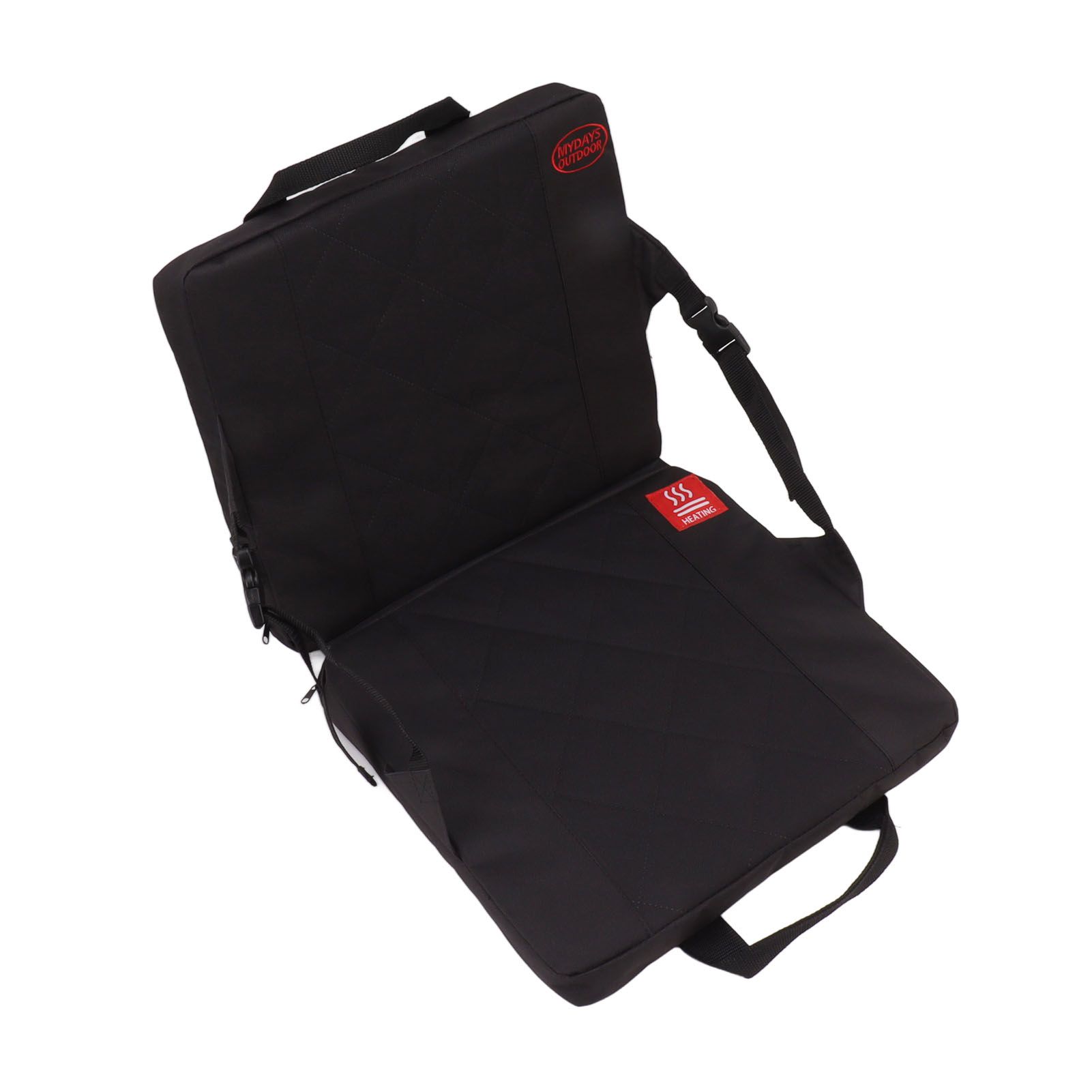 Portable Heating Pad Heated Stadium Cushion for Office Outdoor Camping Black - Image 7