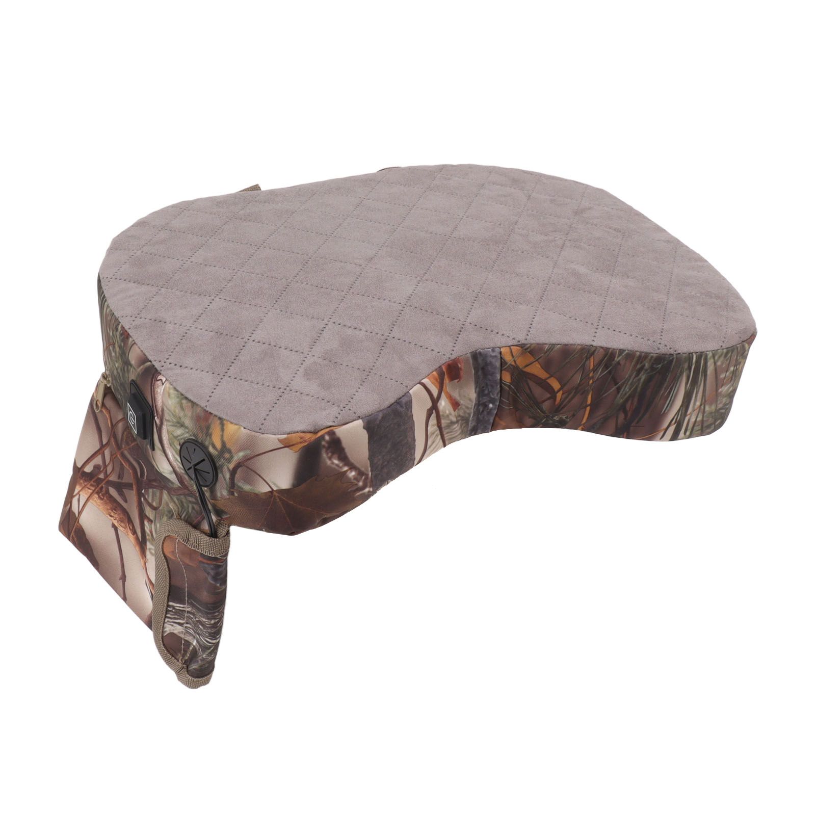 Portable Heating Seat Pad Camouflage 3 Gears Thicken USB Heated Stadium Seat Cushion Pad for Camping Hunting Fishing Leaf - Image 1