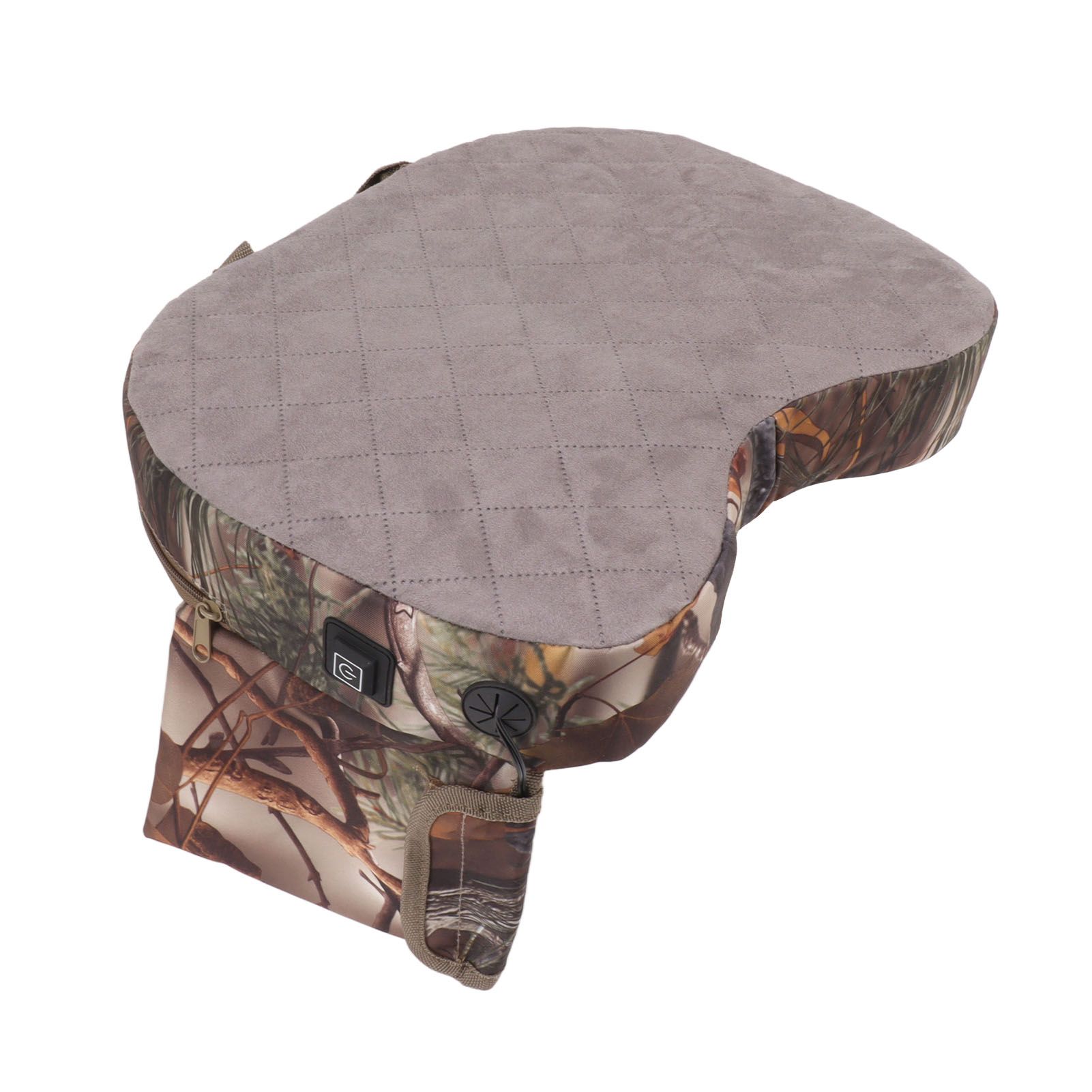 Portable Heating Seat Pad Camouflage 3 Gears Thicken USB Heated Stadium Seat Cushion Pad for Camping Hunting Fishing Leaf - Image 2