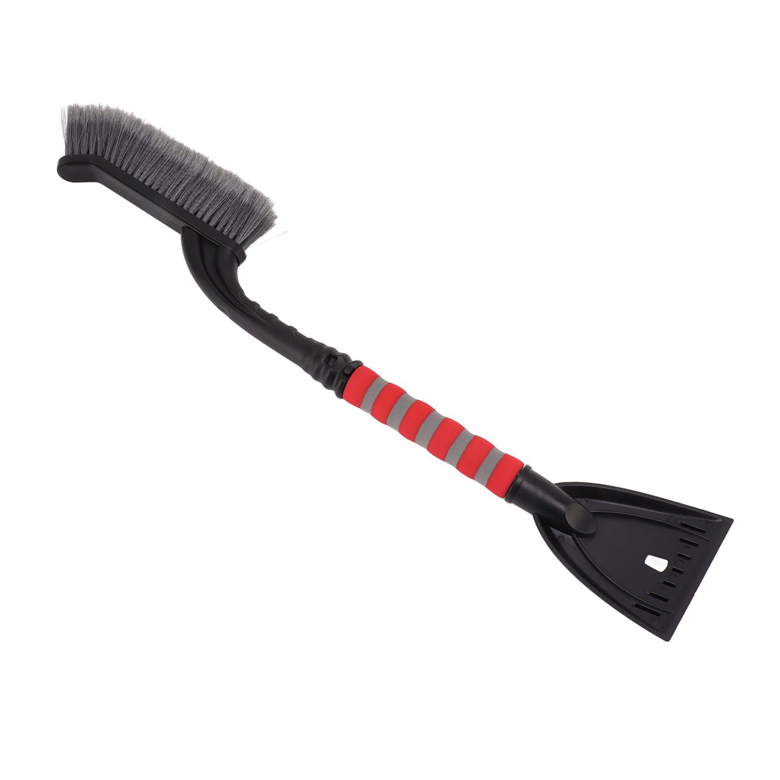 Snow Brush Detachable Ice Scraper Snow Removal Tool with Ergonomic Foam Grip for Cars Trucks Gray Red - Image 3