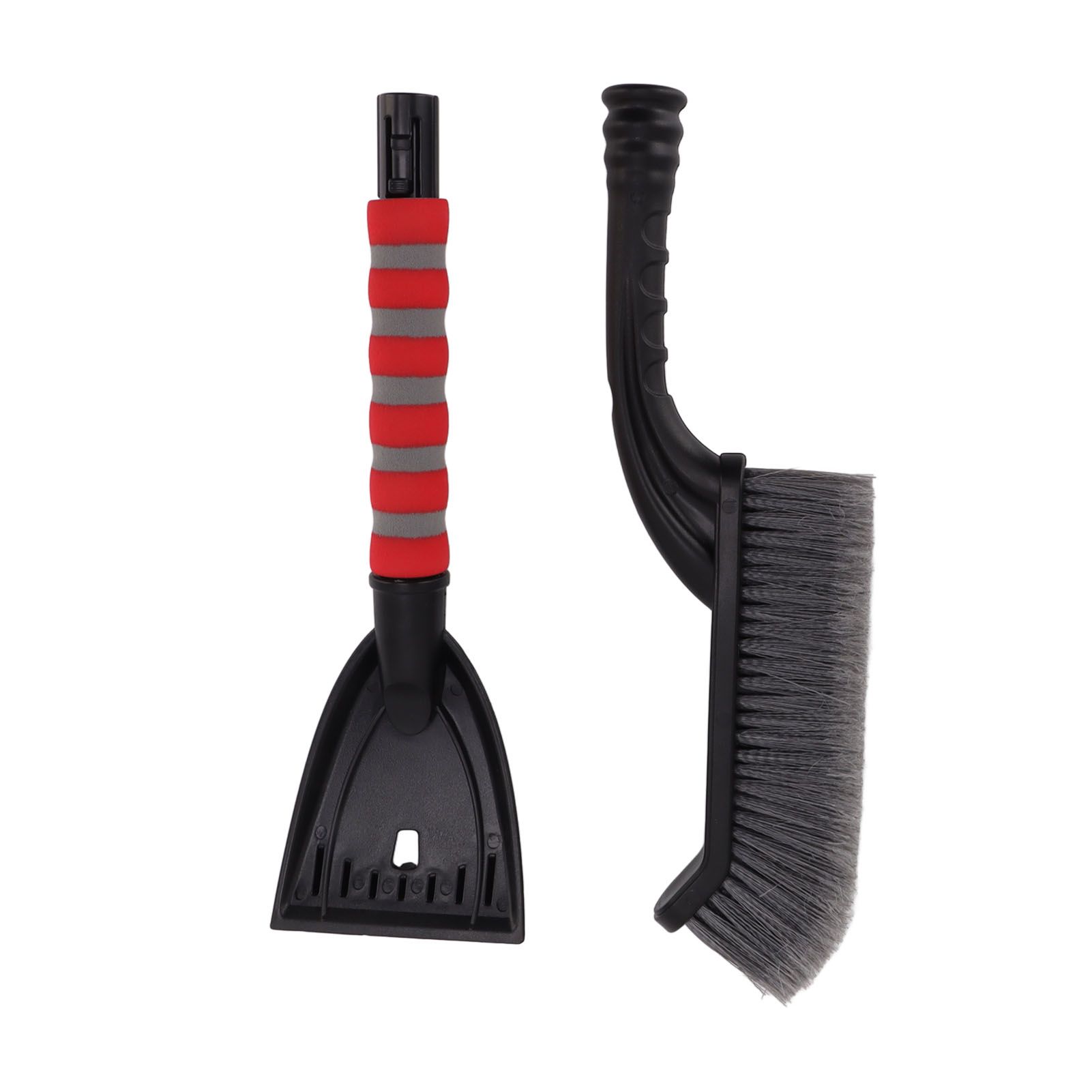 Snow Brush Detachable Ice Scraper Snow Removal Tool with Ergonomic Foam Grip for Cars Trucks Gray Red - Image 7