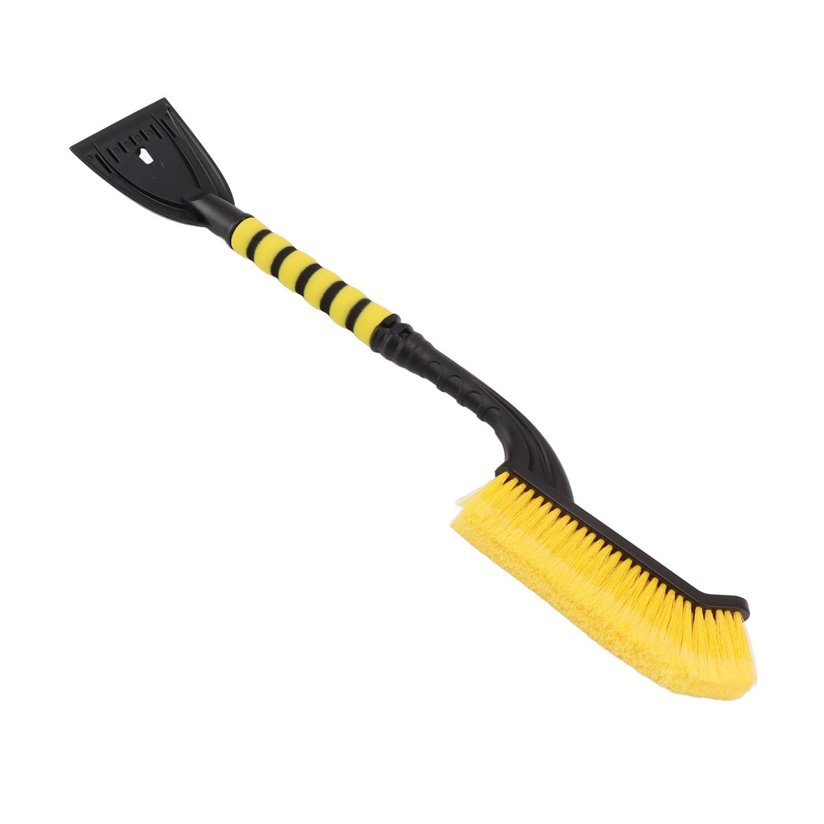 Snow Brush Detachable Ice Scraper Snow Removal Tool with Ergonomic Foam Grip for Cars Trucks Yellow Black - Image 4