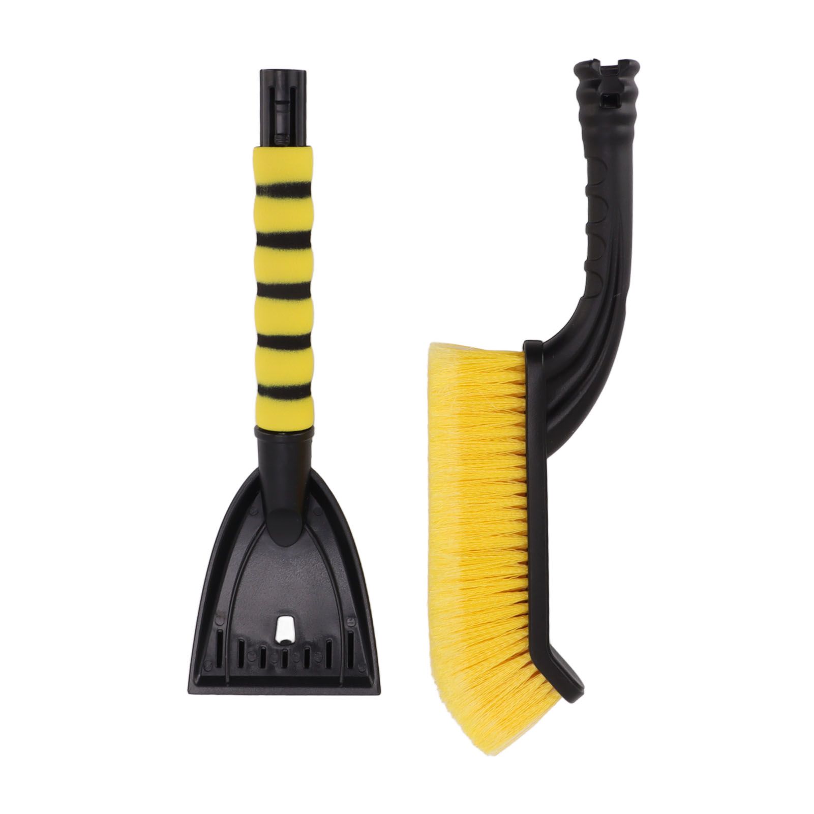 Snow Brush Detachable Ice Scraper Snow Removal Tool with Ergonomic Foam Grip for Cars Trucks Yellow Black - Image 8