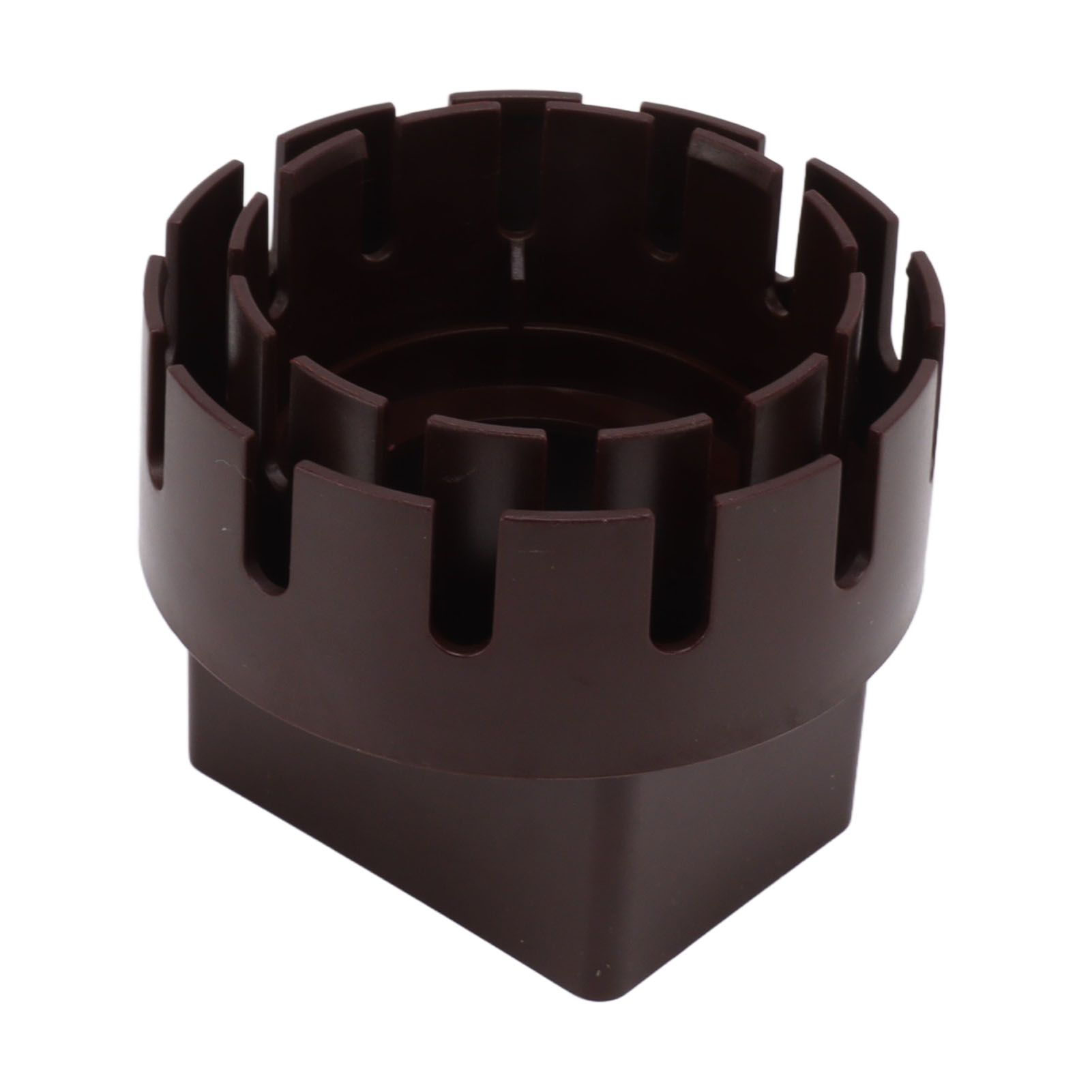 Downspout Adapter Plastic Drain Adapter Replacement Downpipe Converter Connector with Screws Brown L 3x4in - Image 5