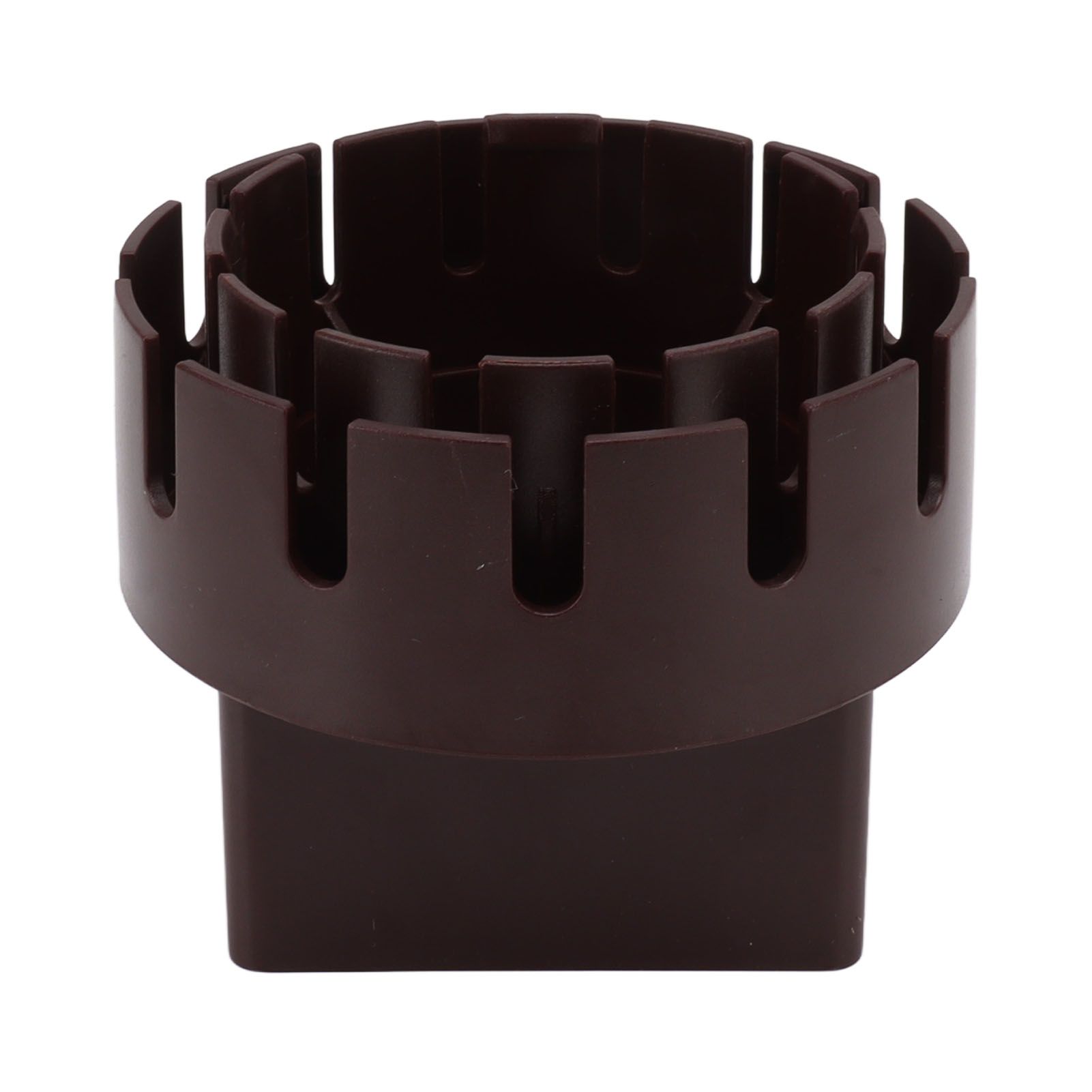 Downspout Adapter Plastic Drain Adapter Replacement Downpipe Converter Connector with Screws Brown L 3x4in - Image 6