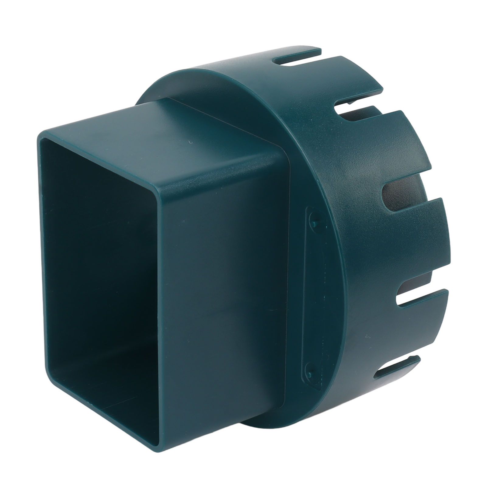 Downspout Adapter Plastic Drain Adapter Replacement Downpipe Converter Connector with Screws Green L 3x4in - Image 2