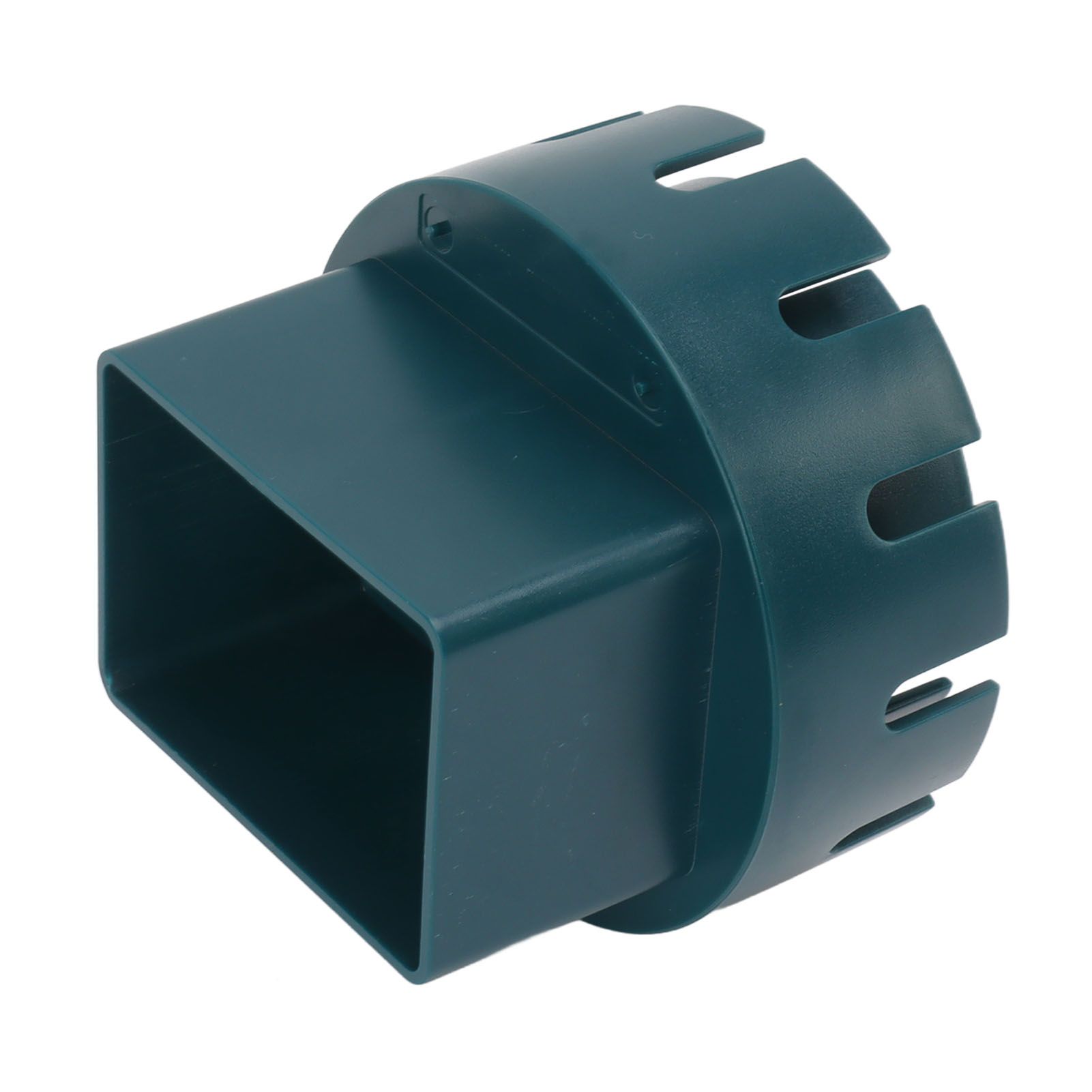 Downspout Adapter Plastic Drain Adapter Replacement Downpipe Converter Connector with Screws Green L 3x4in - Image 3