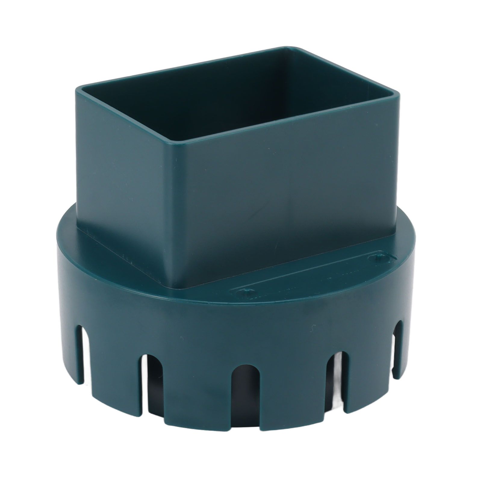 Downspout Adapter Plastic Drain Adapter Replacement Downpipe Converter Connector with Screws Green L 3x4in - Image 7