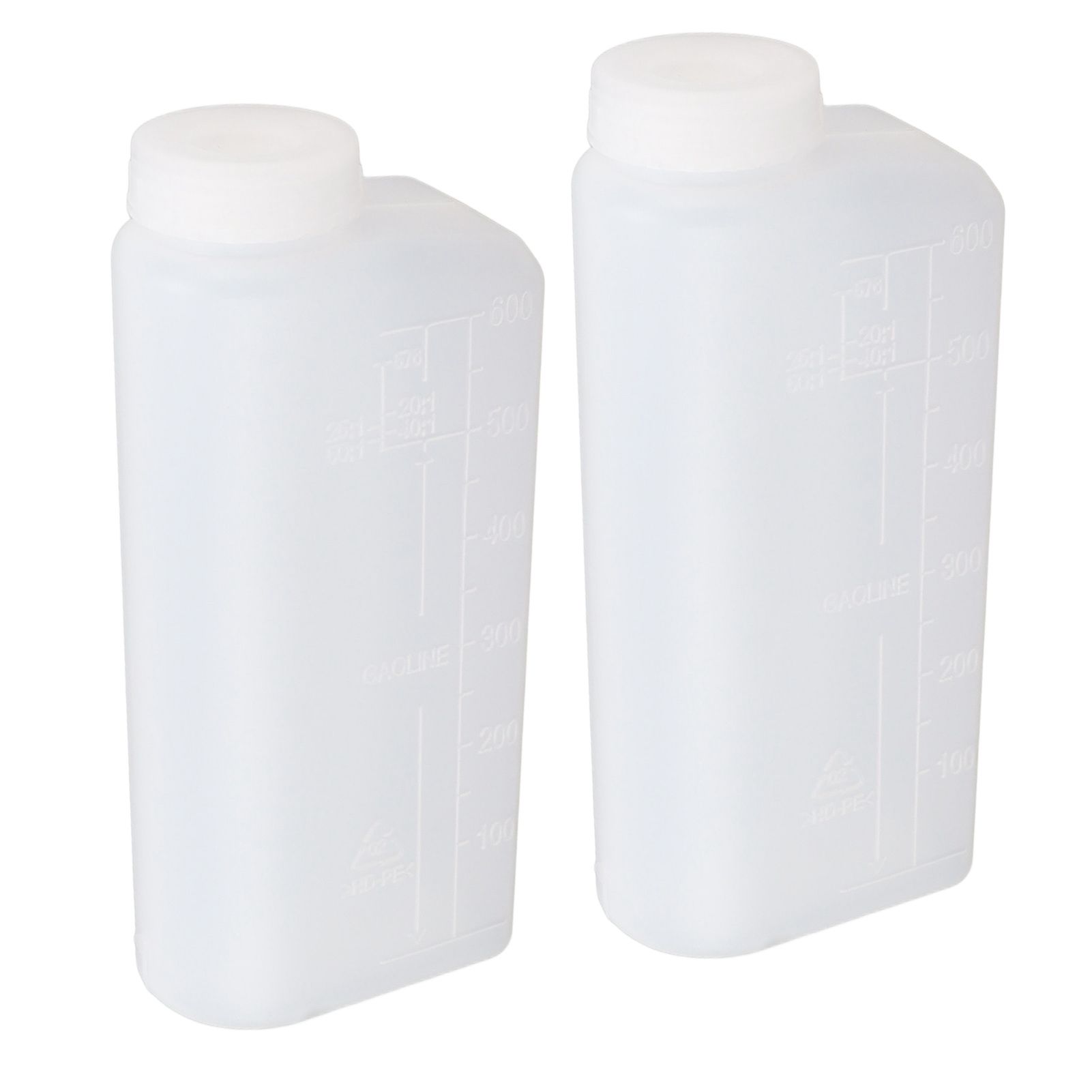 2PCS 600ML 2 Stroke Oil Petrol Fuel Mix Bottle Professional Oil Mixing Bottle Container for Chainsaw Ironing Machine - Image 2