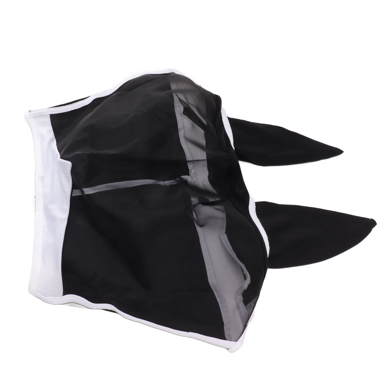 Horse Fly Mask All Round Mesh Breathable Fly Mask Elastic UV Protection Horse Face Mask with Ears Black S 42x35cm / 16.5x13.8in - Image 6