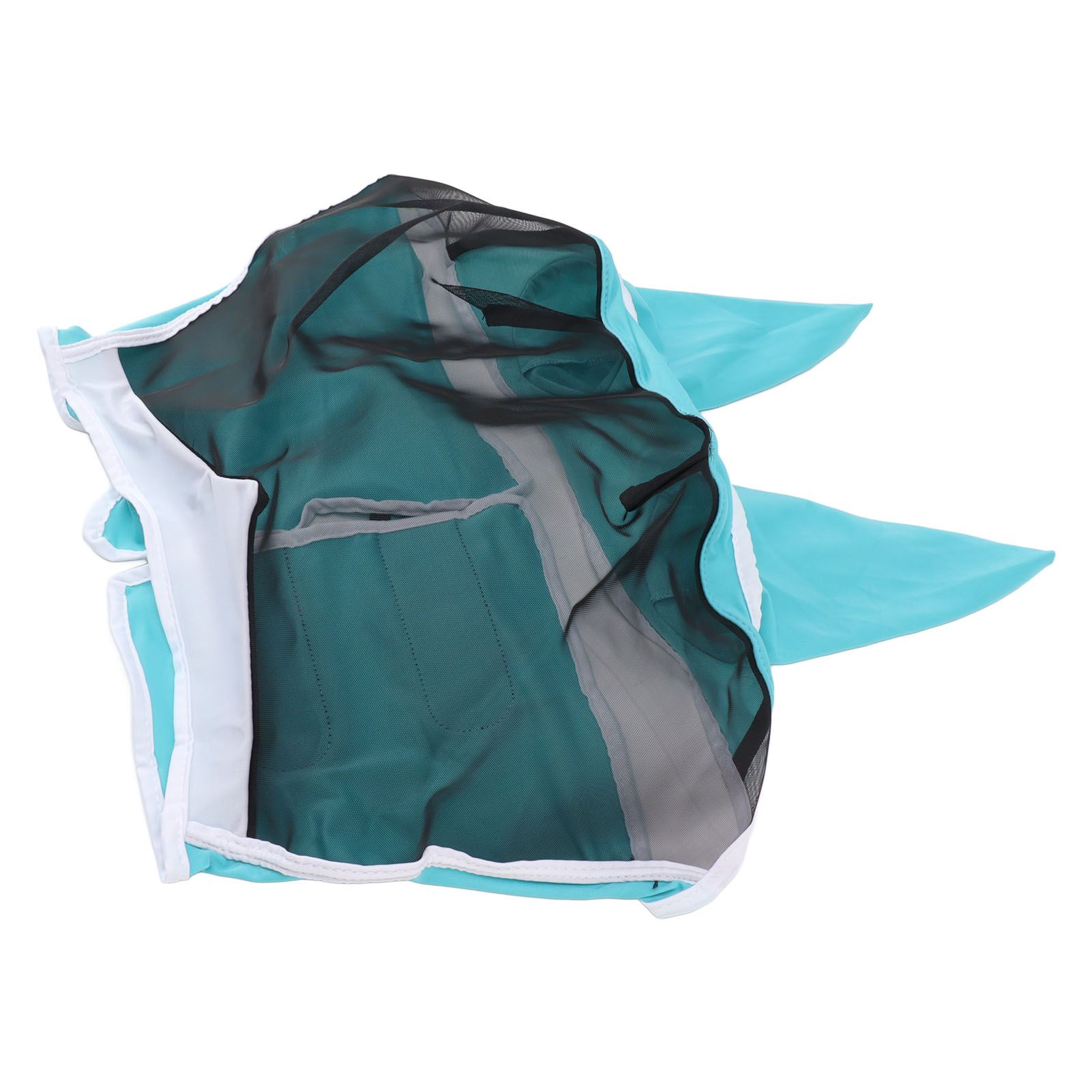 Horse Fly Mask All Round Mesh Breathable Fly Mask Elastic UV Protection Horse Face Mask with Ears Blue S 42x35cm / 16.5x13.8in - Image 6