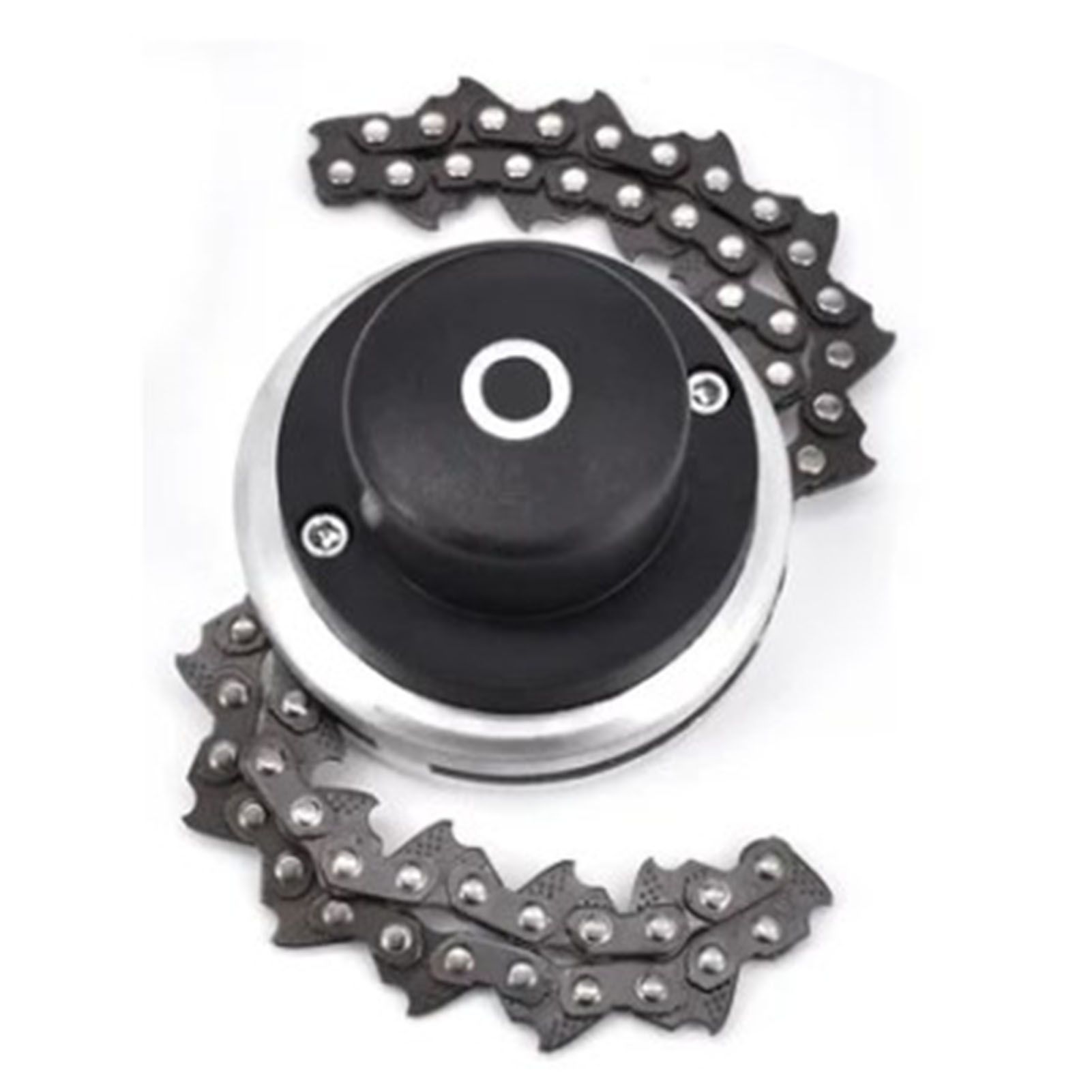 Chain Trimmer Head Grass Cutter Head Replacement Manganese Steel Lawn Mower Head 1in Hole - Image 1