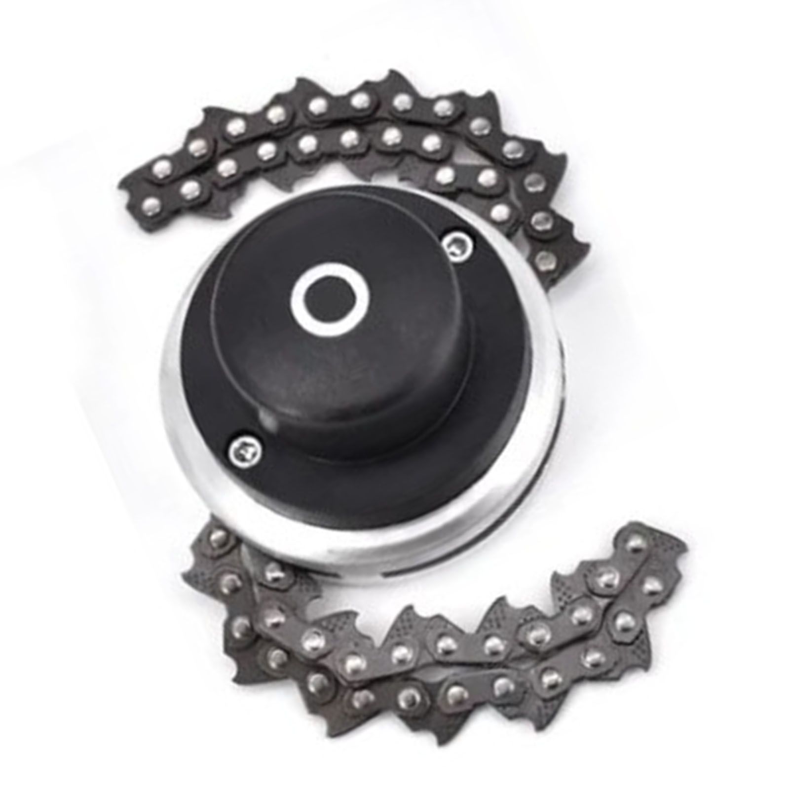 Chain Trimmer Head Grass Cutter Head Replacement Manganese Steel Lawn Mower Head 1in Hole - Image 2