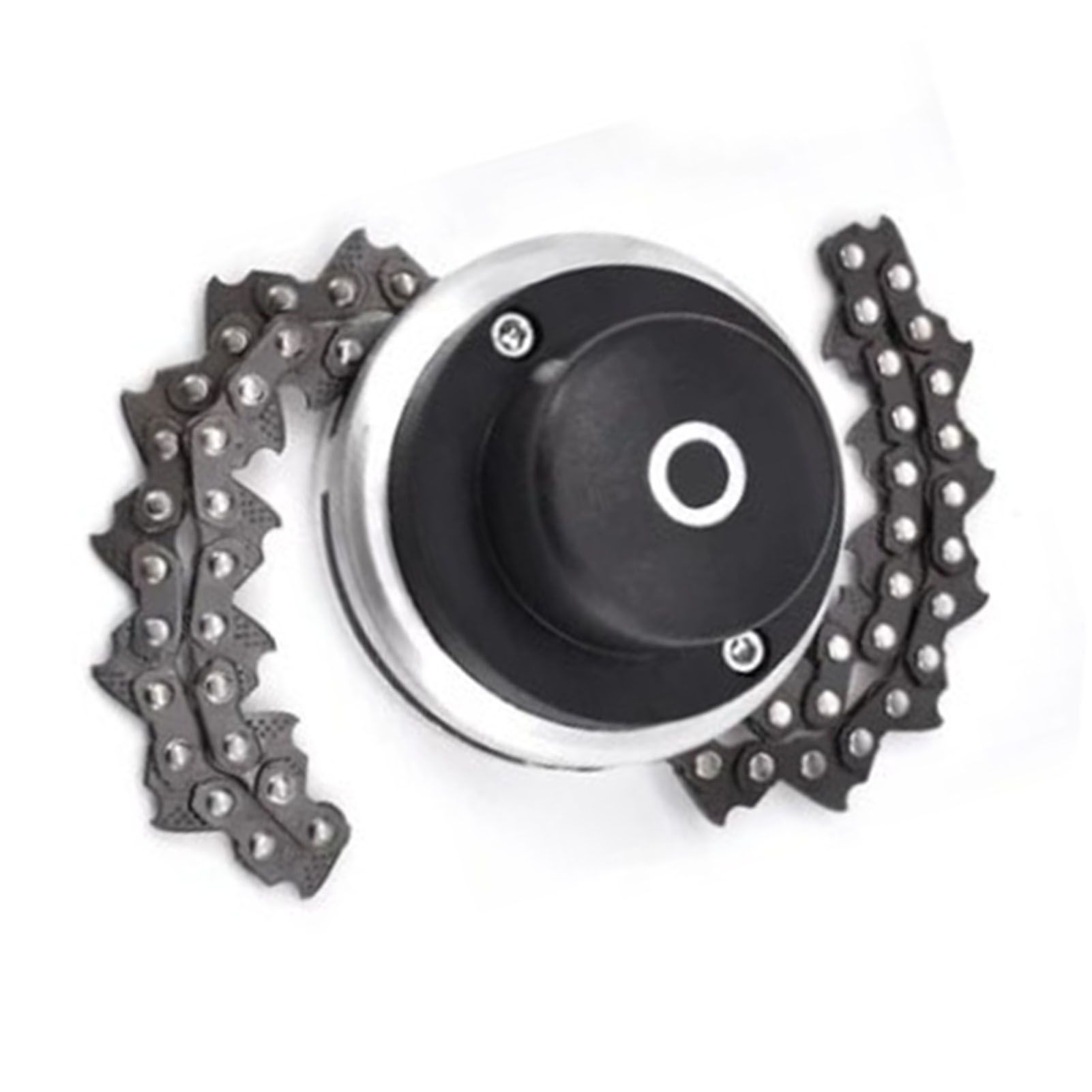 Chain Trimmer Head Grass Cutter Head Replacement Manganese Steel Lawn Mower Head 1in Hole - Image 4