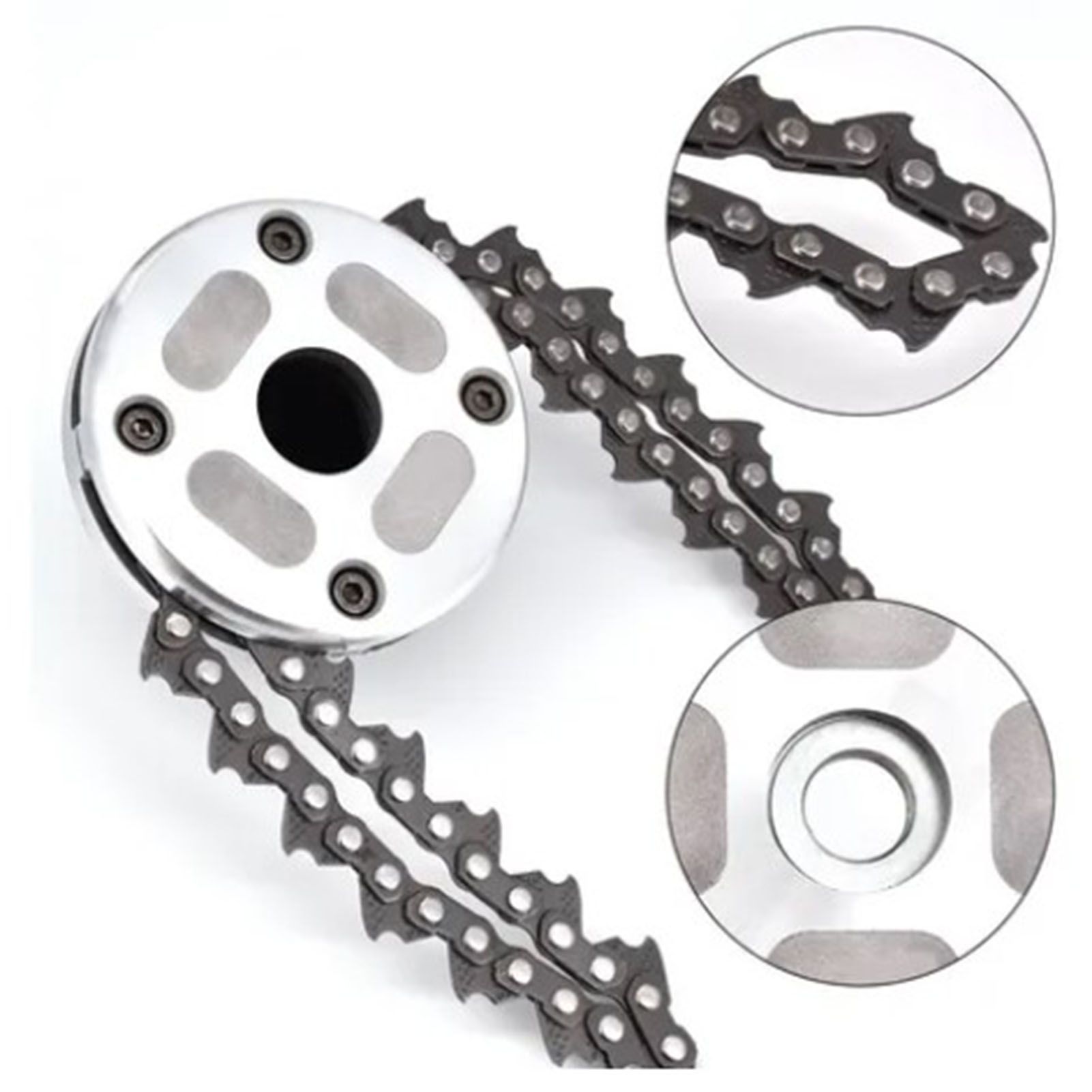 Chain Trimmer Head Grass Cutter Head Replacement Manganese Steel Lawn Mower Head 1in Hole - Image 6