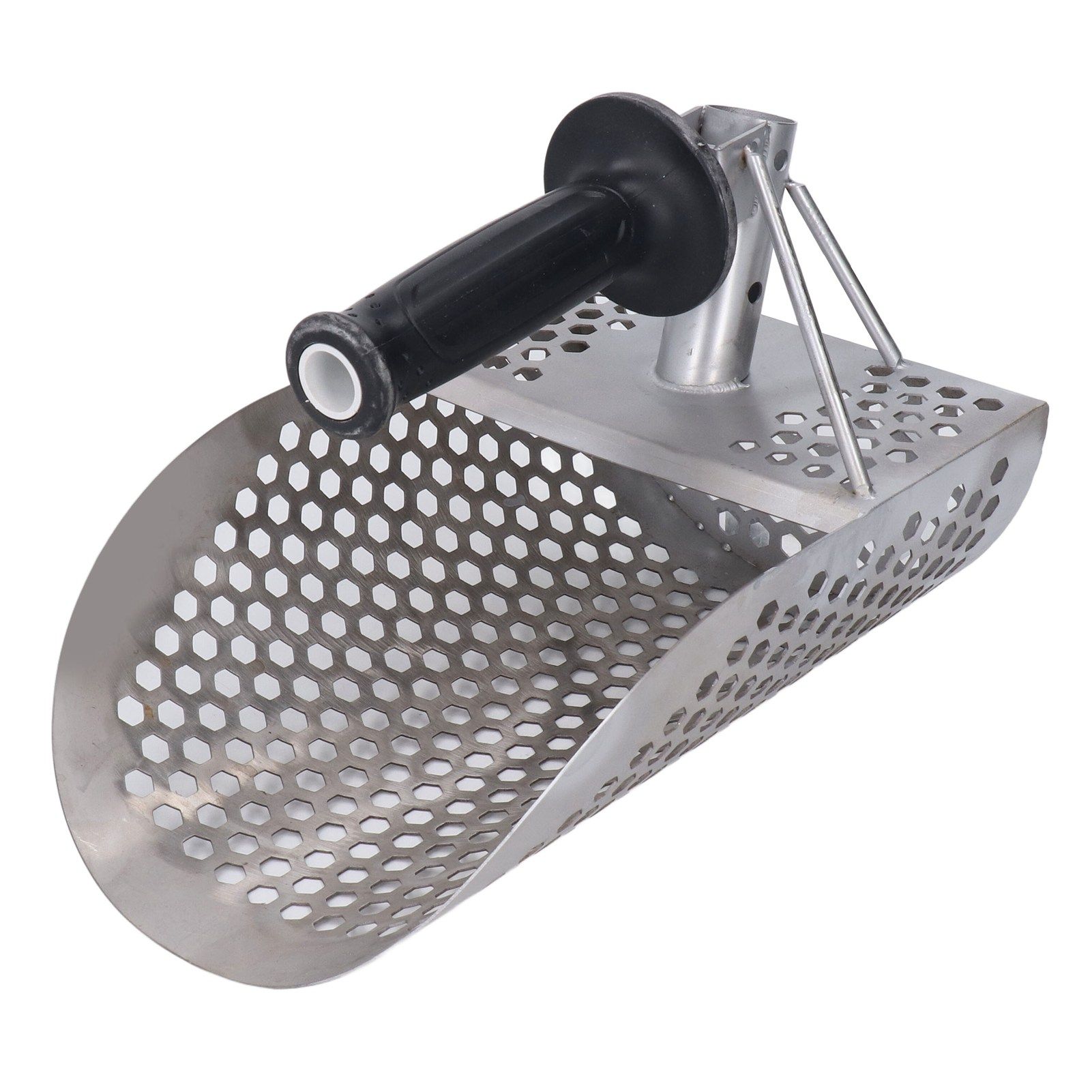 Beach Sand Scoop Metal Detecting Hunting Tool Detector Stainless Steel Hexahedron Holes Sand Scoop - Image 2
