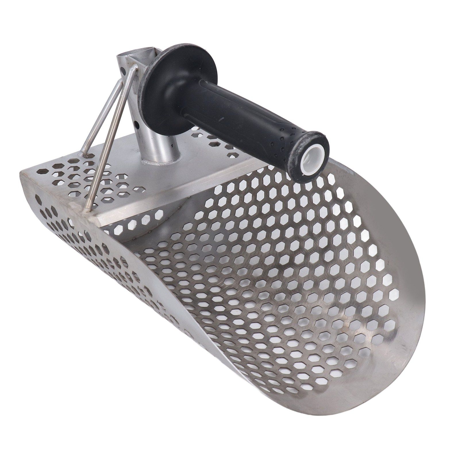 Beach Sand Scoop Metal Detecting Hunting Tool Detector Stainless Steel Hexahedron Holes Sand Scoop - Image 4