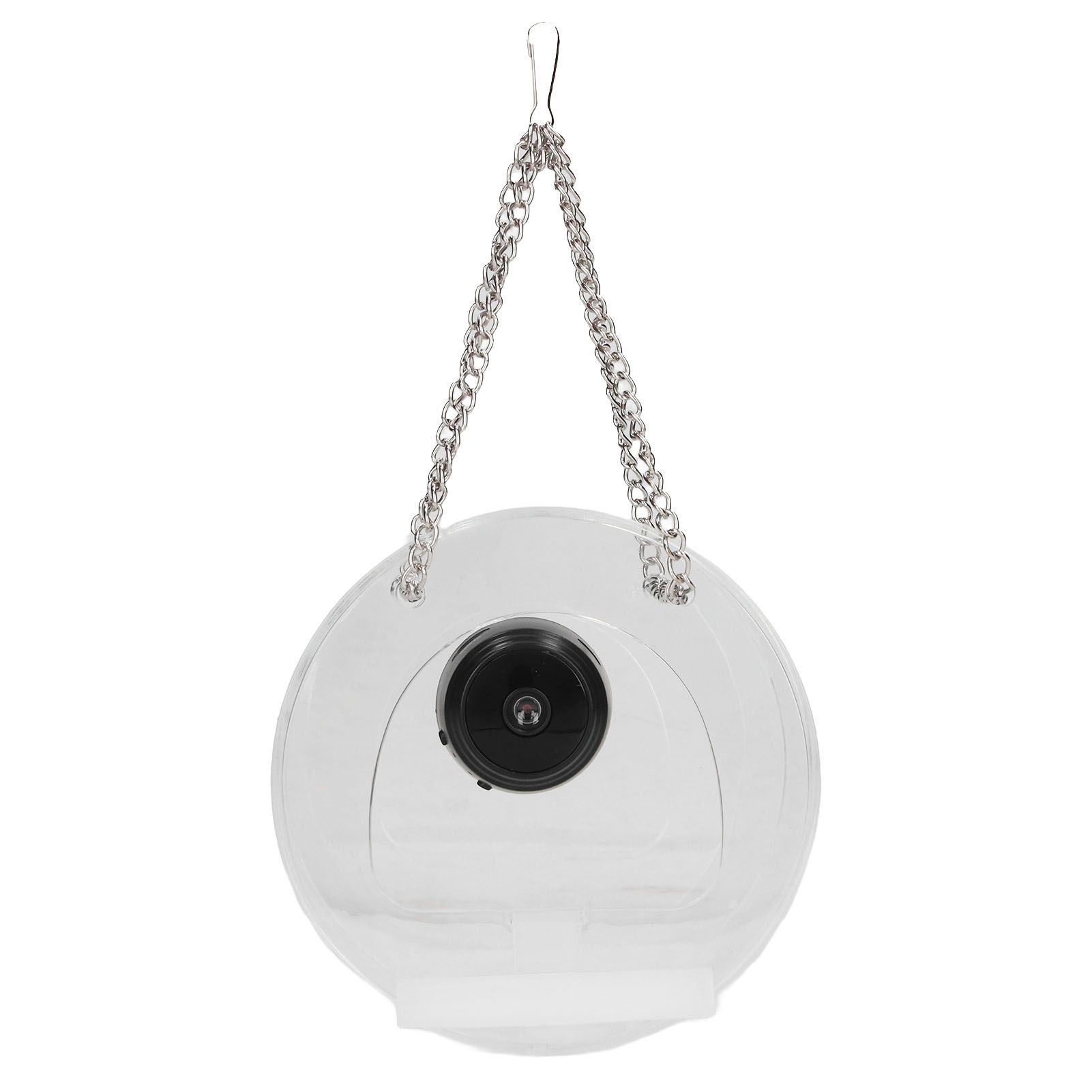 Smart Camera Bird Feeder Real Time Monitoring Hanging Bird Feeders for Outdoors Garden Round - Image 2