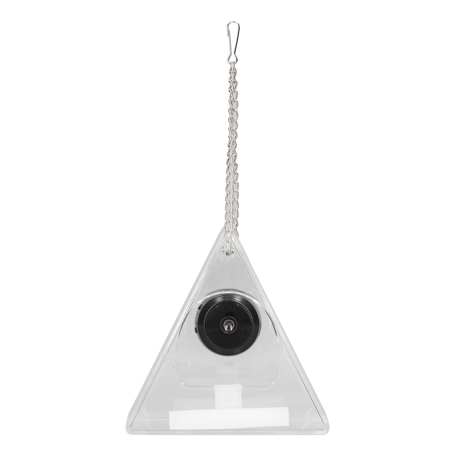 Smart Camera Bird Feeder Real Time Monitoring Hanging Bird Feeders for Outdoors Garden Triangle - Image 2