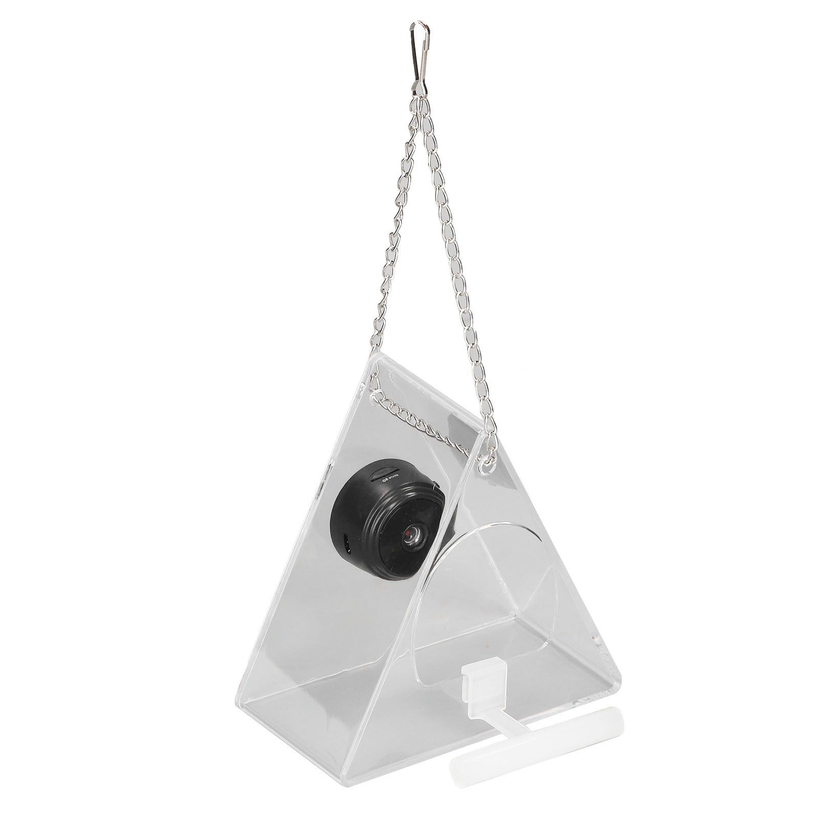 Smart Camera Bird Feeder Real Time Monitoring Hanging Bird Feeders for Outdoors Garden Triangle - Image 3