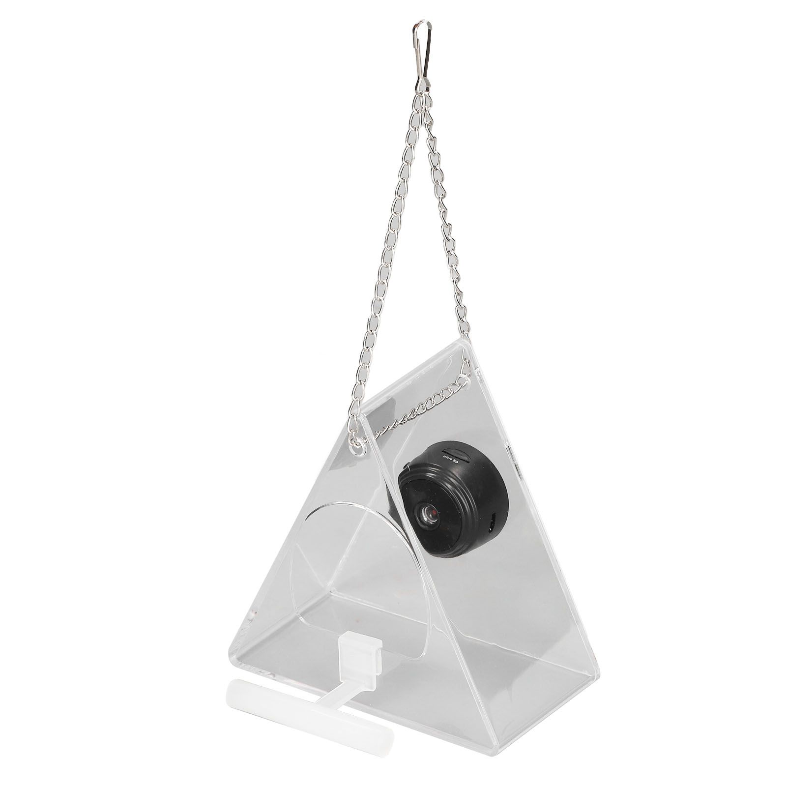 Smart Camera Bird Feeder Real Time Monitoring Hanging Bird Feeders for Outdoors Garden Triangle - Image 5