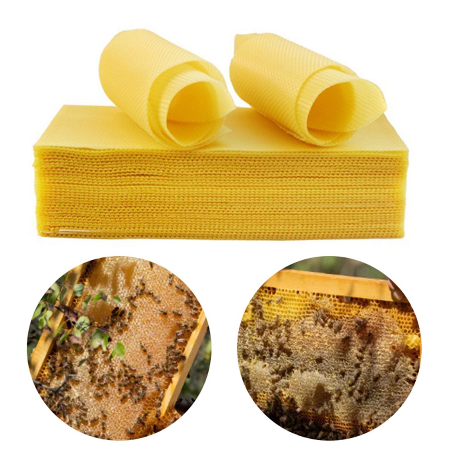 10Pcs Beeswax Sheets for Candle Making Natural Beeswax Honeycomb Foundation Sheets for Kids Adults - Image 7