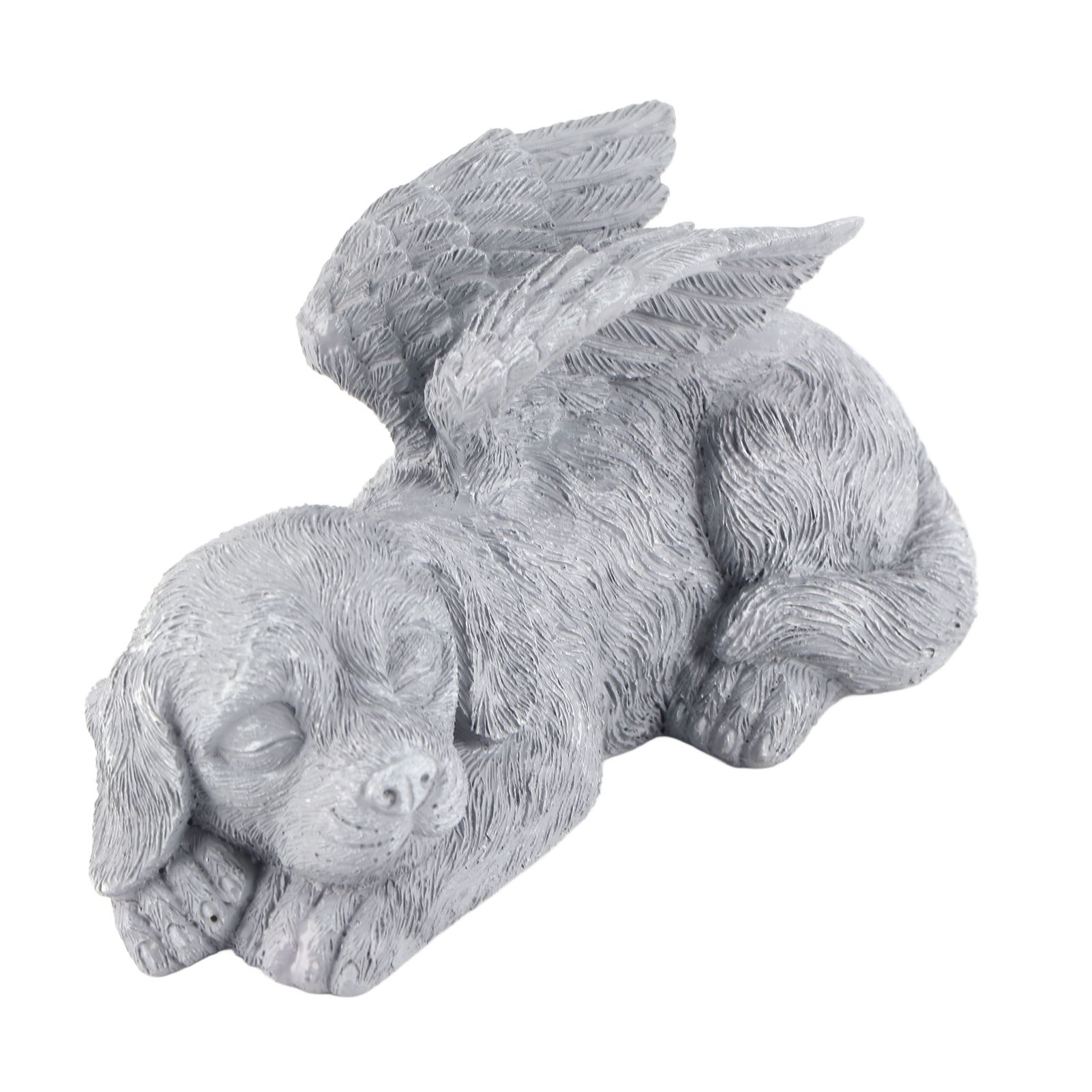 Pet Memorial Statue Resin Sleeping Pet Angel Garden Sculpture for Pet Memorial Gravestone Ornament Angel Dog - Image 2