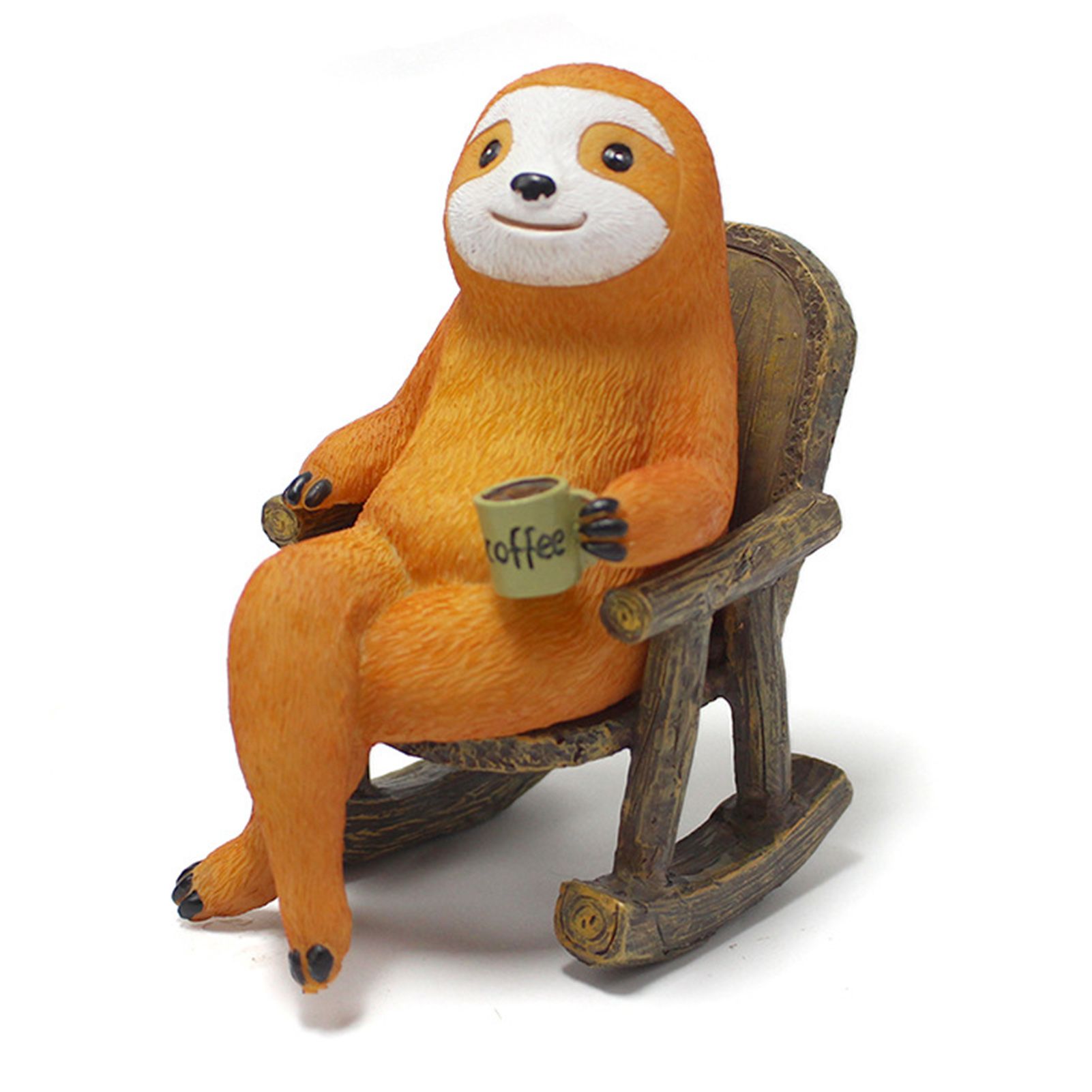 Sloth Statue Lifelike Vivid Exquisite Resin Sloth Figure Ornament Decoration for Courtyard Garden Yard - Image 1