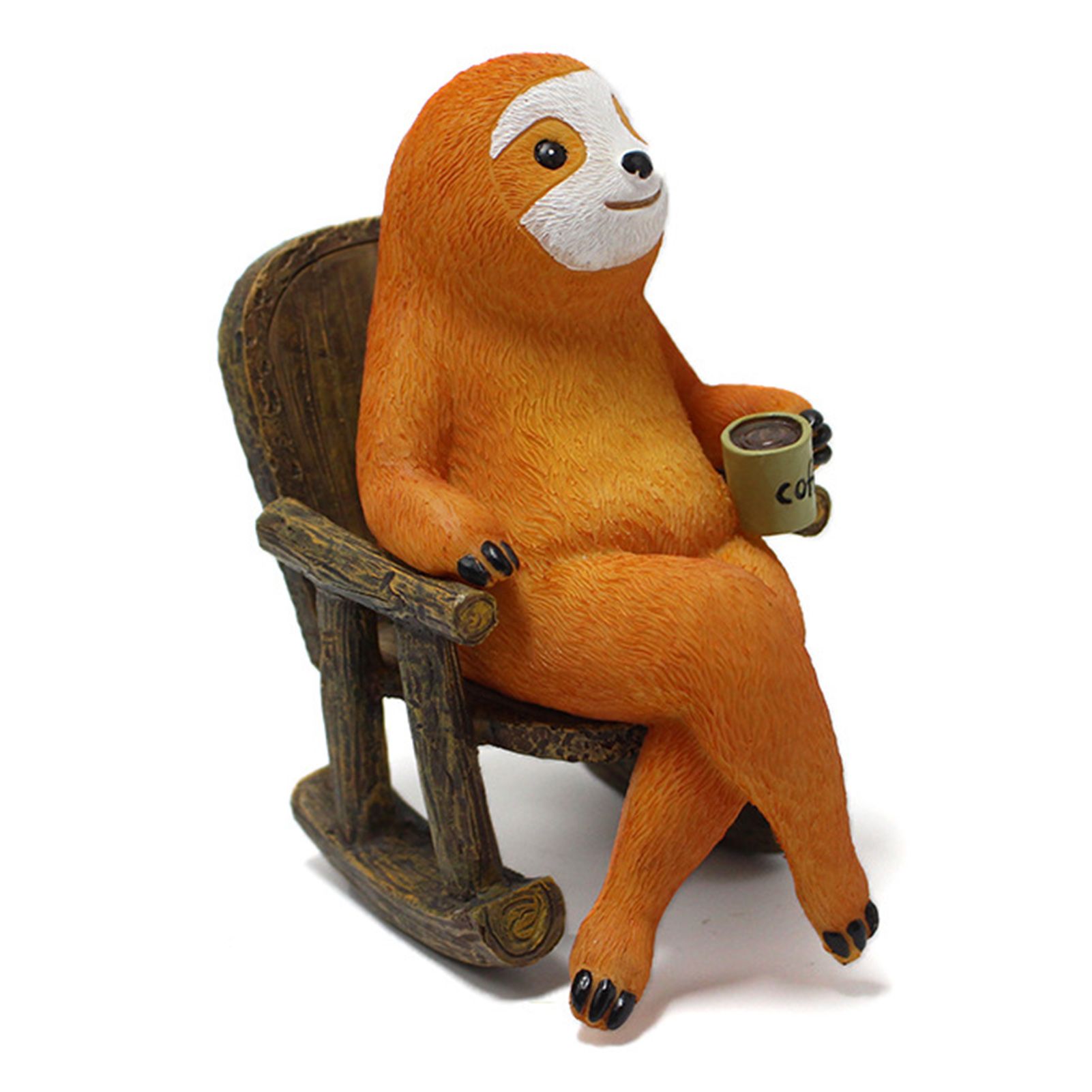 Sloth Statue Lifelike Vivid Exquisite Resin Sloth Figure Ornament Decoration for Courtyard Garden Yard - Image 3