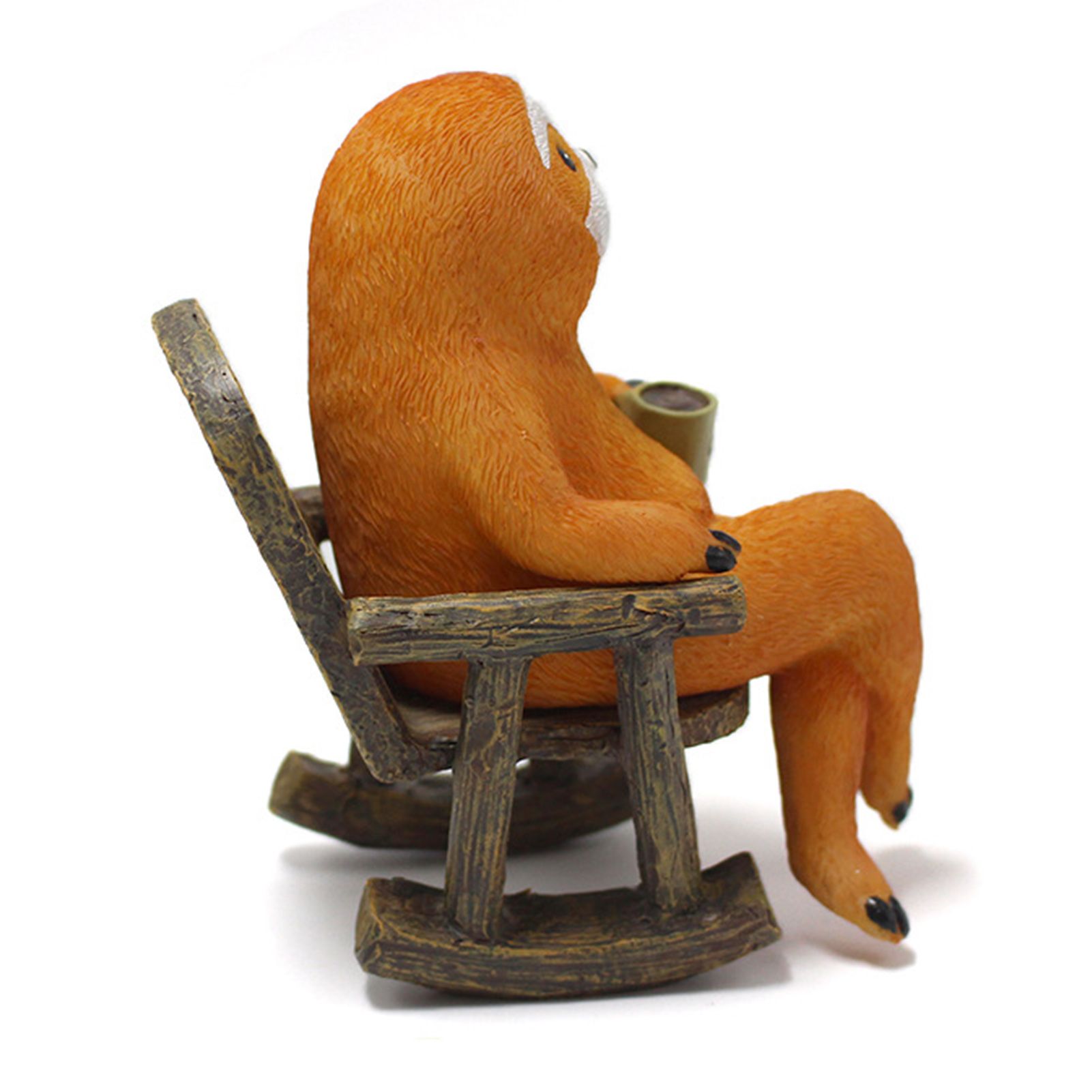 Sloth Statue Lifelike Vivid Exquisite Resin Sloth Figure Ornament Decoration for Courtyard Garden Yard - Image 7