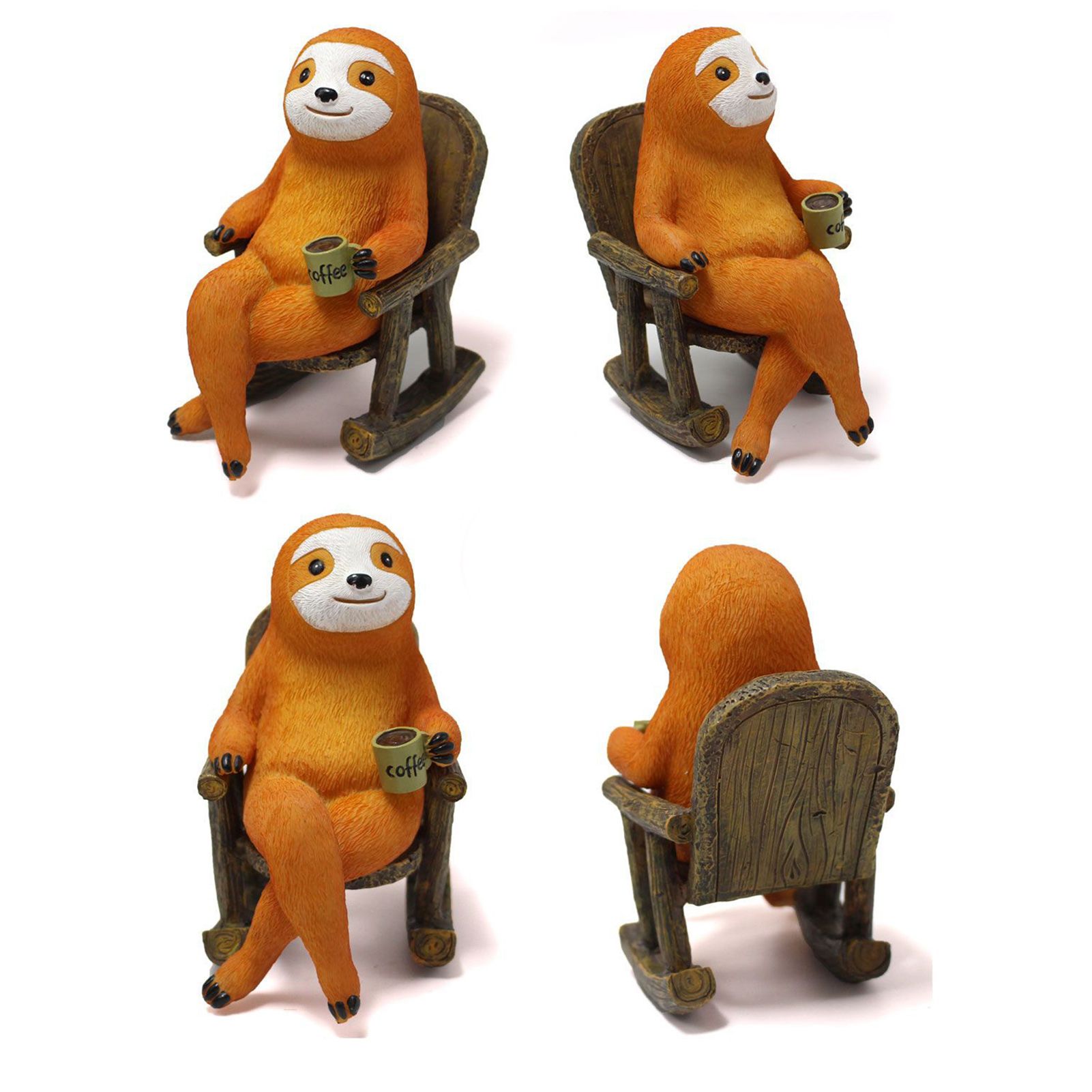 Sloth Statue Lifelike Vivid Exquisite Resin Sloth Figure Ornament Decoration for Courtyard Garden Yard - Image 8