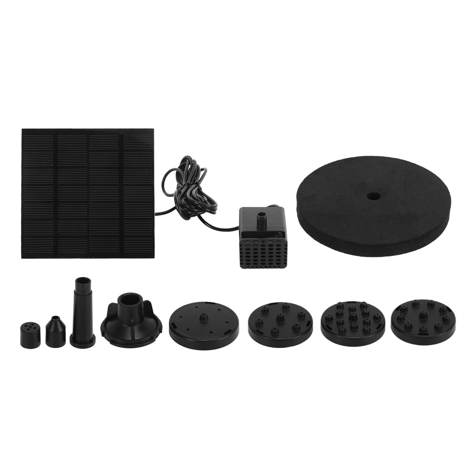 Solar Water Fountain Pump Outdoor Small Submersible Bird Bath Fountain Kit for Pond Garden Pool 120cm Lift - Image 1