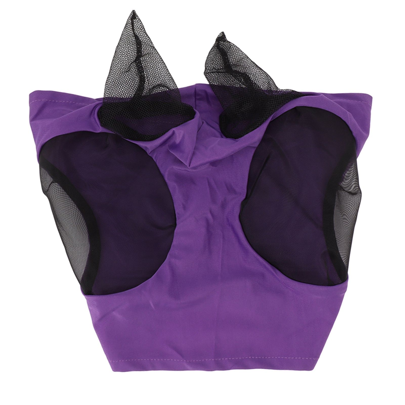 Horse Mesh Fly Mask Breathable Elastic Horse Face Mask with Ears Protection Riding Equestrian Equipment Purple - Image 1