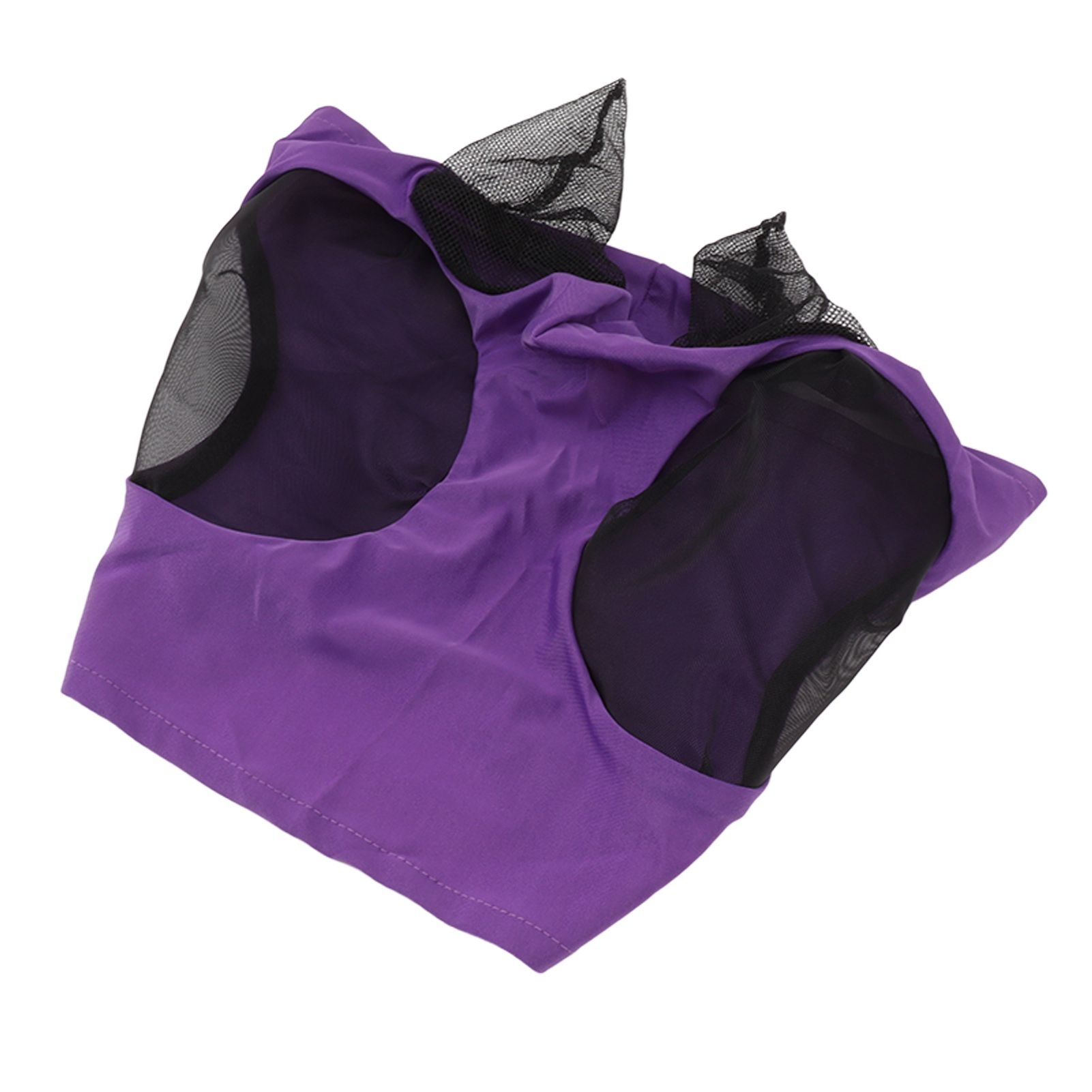 Horse Mesh Fly Mask Breathable Elastic Horse Face Mask with Ears Protection Riding Equestrian Equipment Purple - Image 4