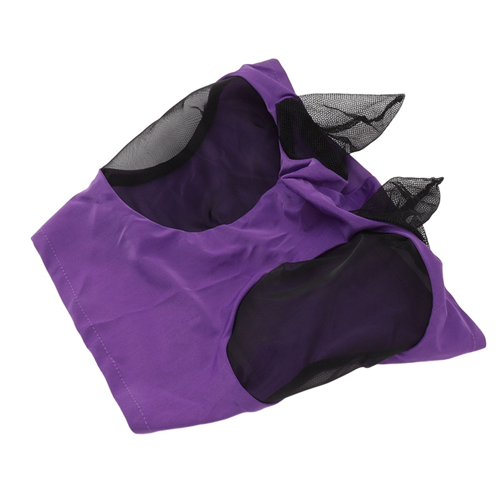 Horse Mesh Fly Mask Breathable Elastic Horse Face Mask with Ears Protection Riding Equestrian Equipment Purple - Image 5