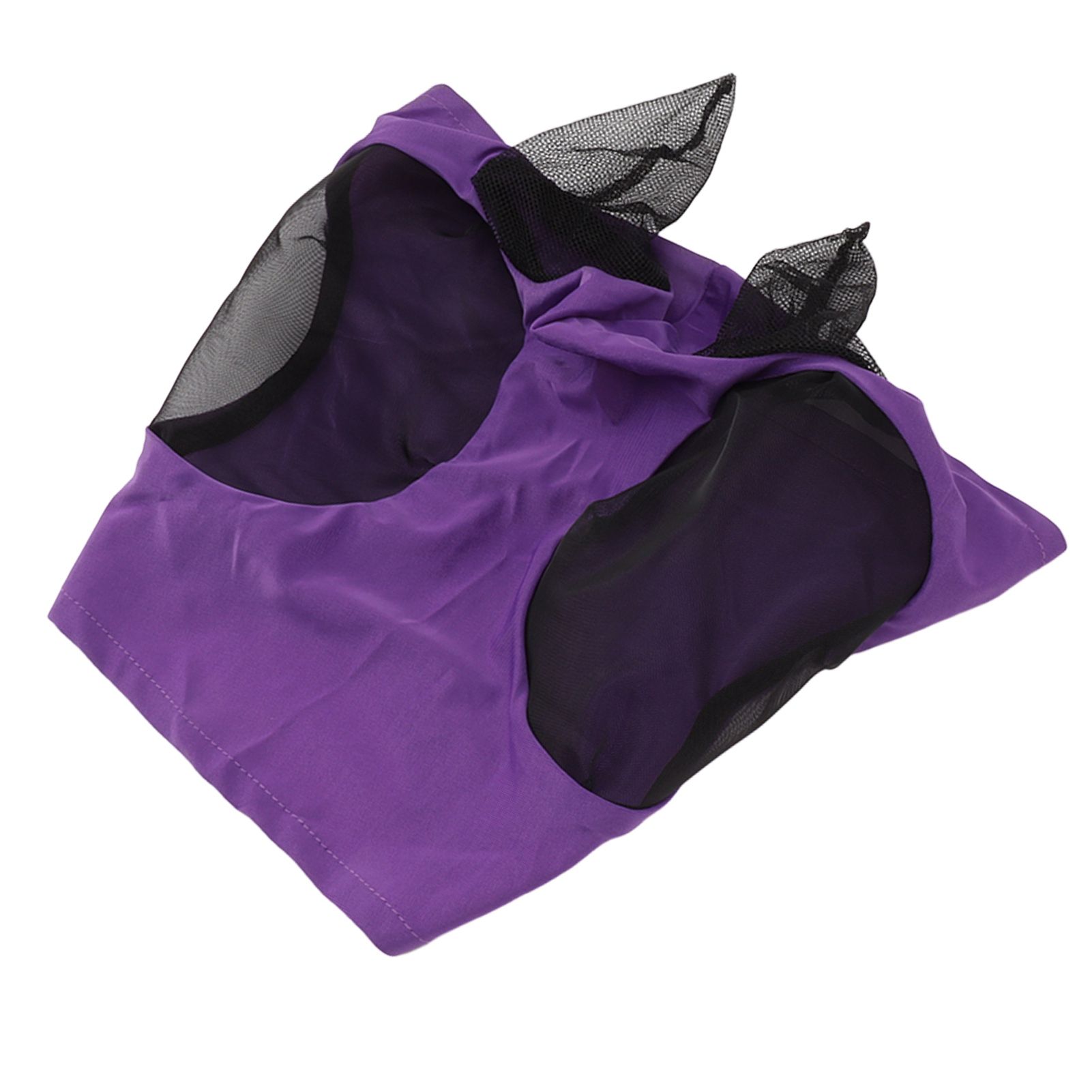 Horse Mesh Fly Mask Breathable Elastic Horse Face Mask with Ears Protection Riding Equestrian Equipment Purple - Image 8
