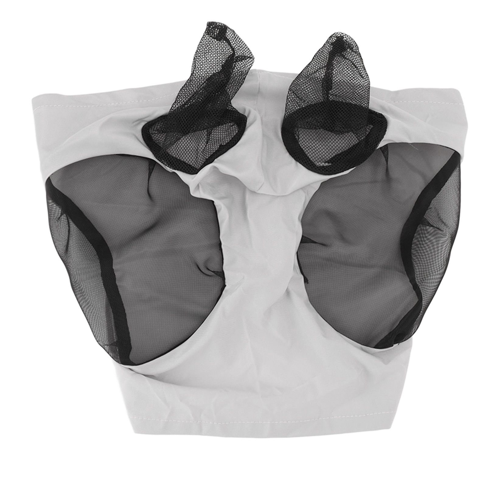 Horse Mesh Fly Mask Breathable Elastic Horse Face Mask with Ears Protection Riding Equestrian Equipment Gray - Image 1