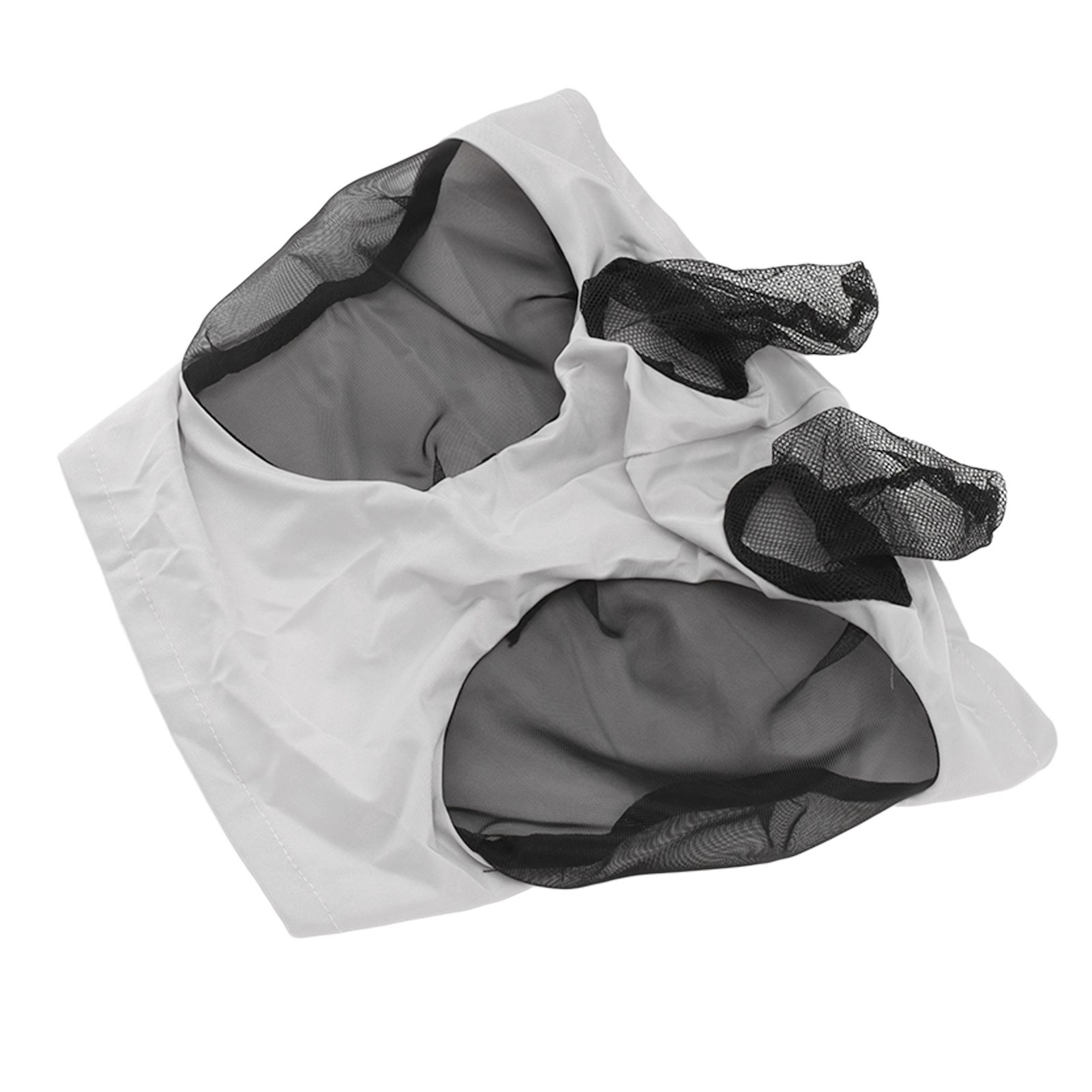 Horse Mesh Fly Mask Breathable Elastic Horse Face Mask with Ears Protection Riding Equestrian Equipment Gray - Image 4