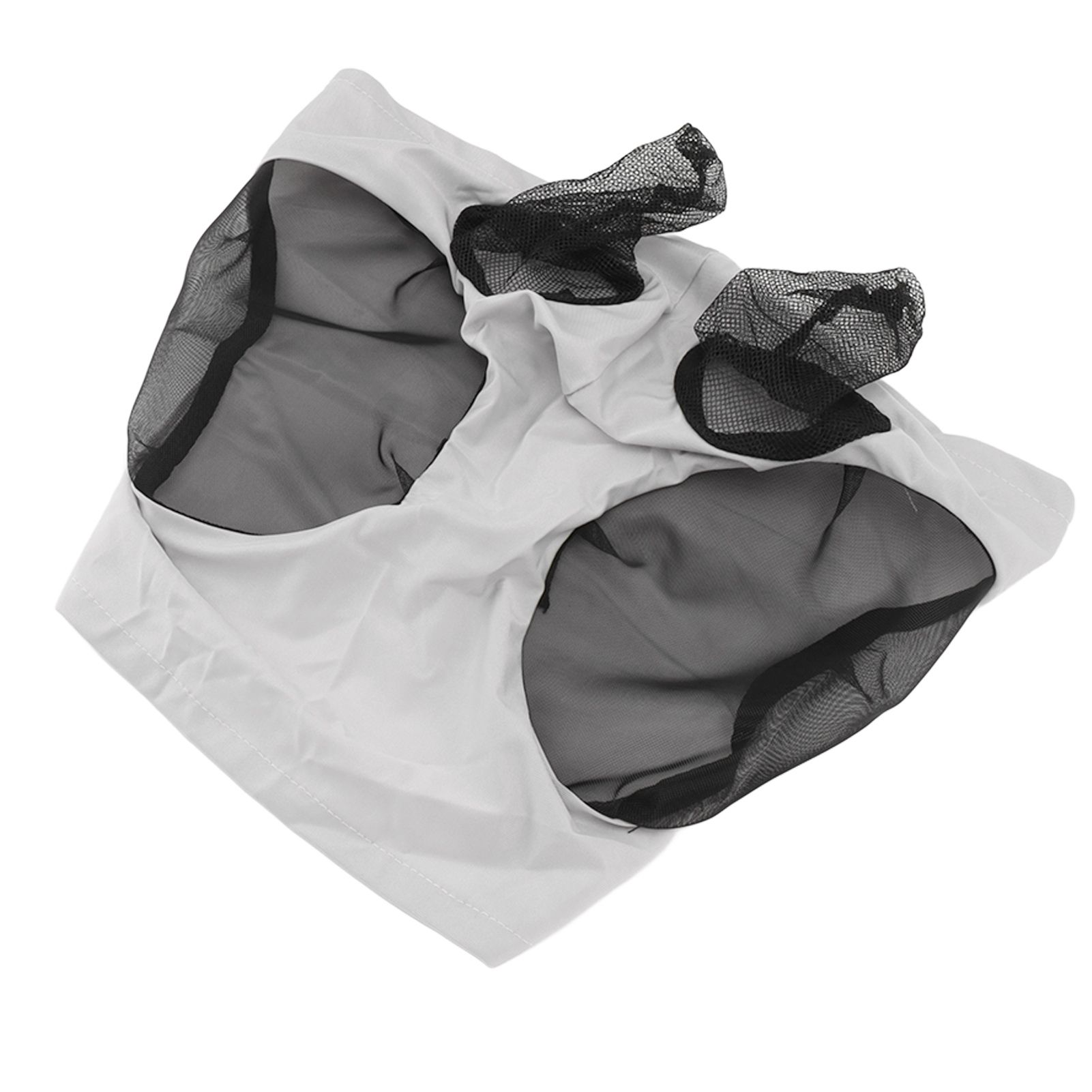 Horse Mesh Fly Mask Breathable Elastic Horse Face Mask with Ears Protection Riding Equestrian Equipment Gray - Image 5