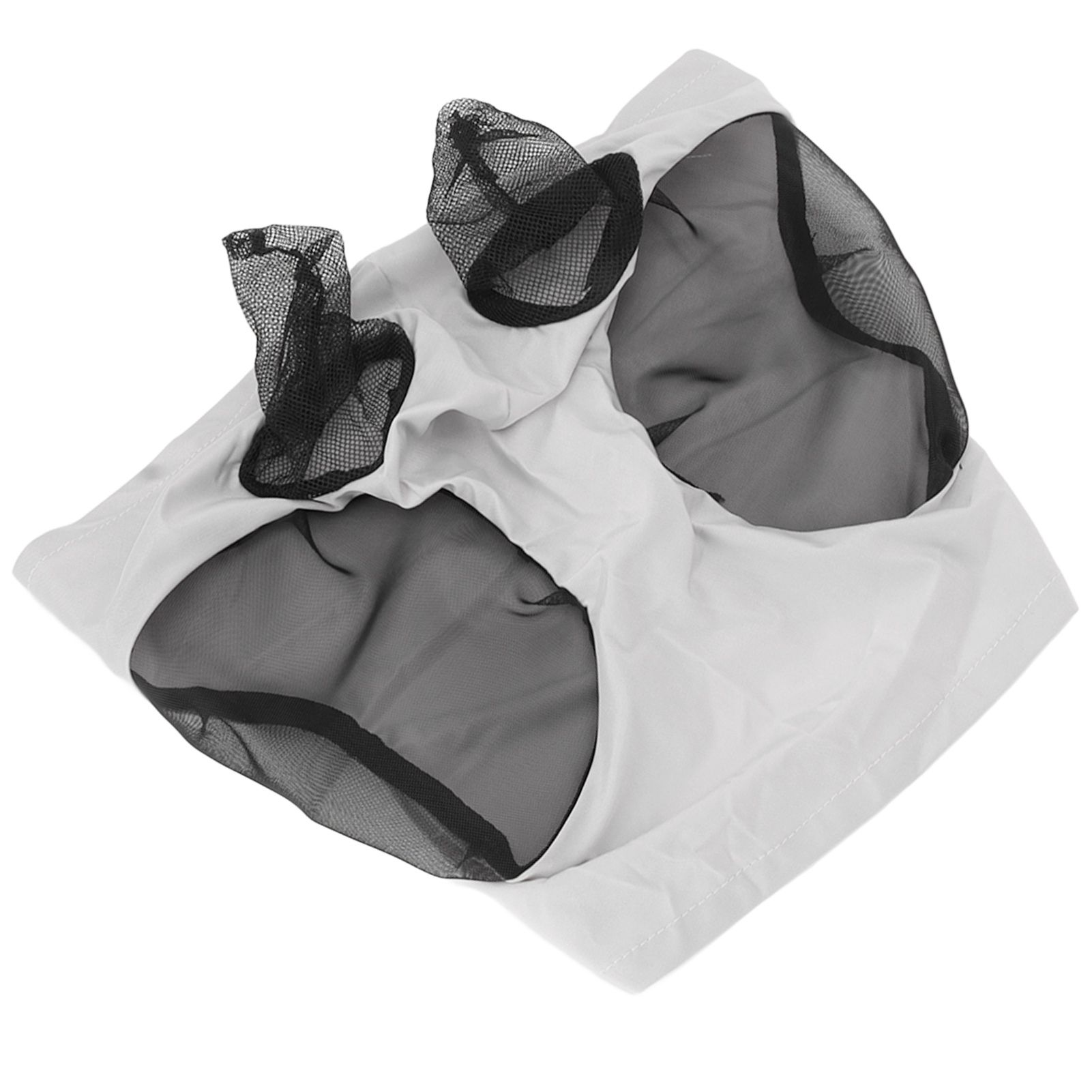 Horse Mesh Fly Mask Breathable Elastic Horse Face Mask with Ears Protection Riding Equestrian Equipment Gray - Image 6