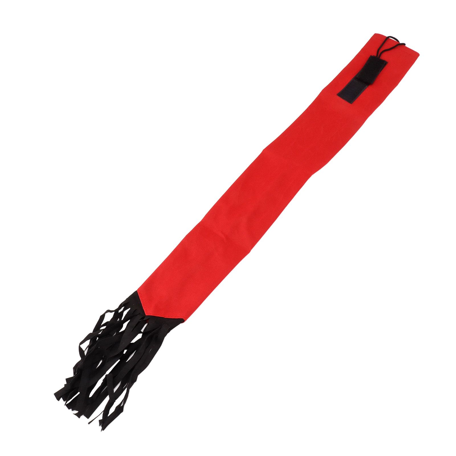 Horse Tail Protection Bag Non Woven Fabric Horsetail Guard with Fringe Hook and Loop Design Red - Image 1