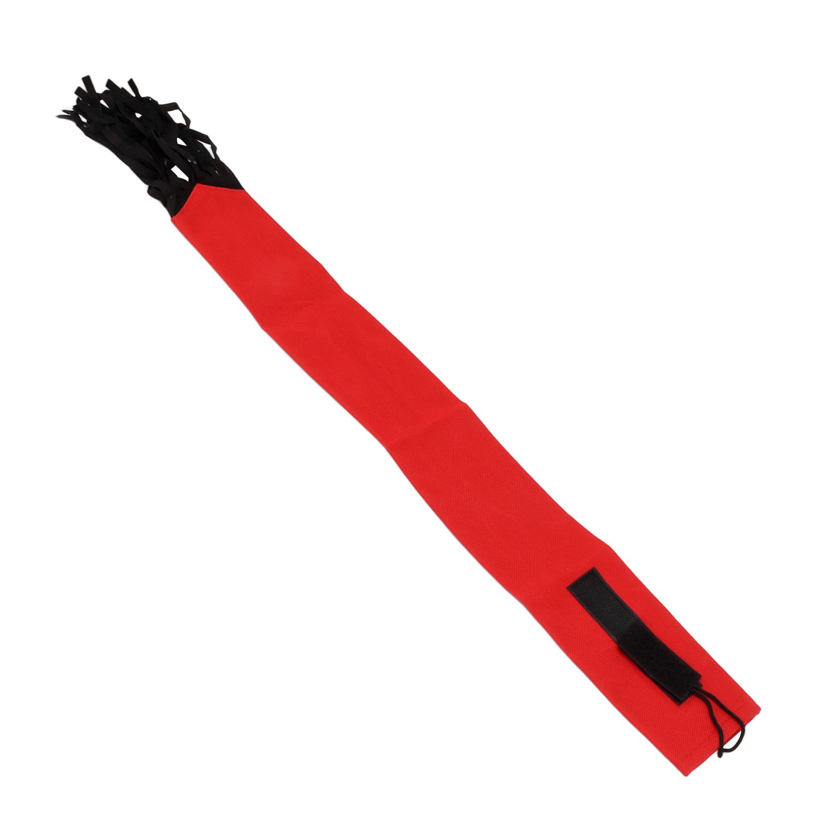 Horse Tail Protection Bag Non Woven Fabric Horsetail Guard with Fringe Hook and Loop Design Red - Image 4