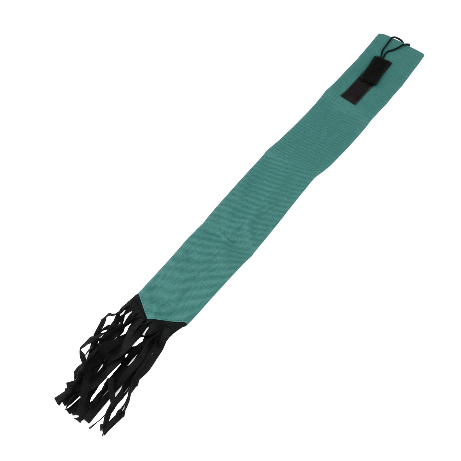Horse Tail Protection Bag Non Woven Fabric Horsetail Guard with Fringe Hook and Loop Design Green - Image 1