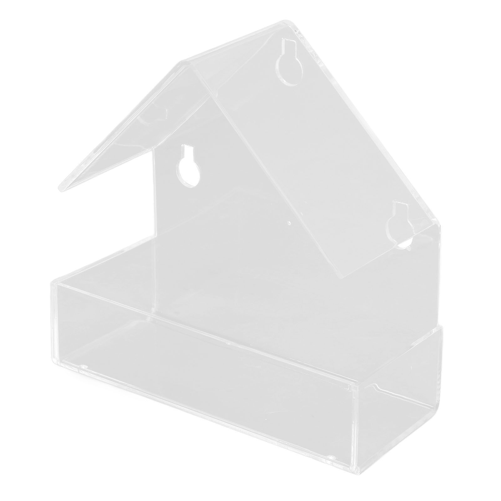 Window Bird Feeder with Suction Cup Window Acrylic Bird Feeding House Tray for Farm Garden - Image 3
