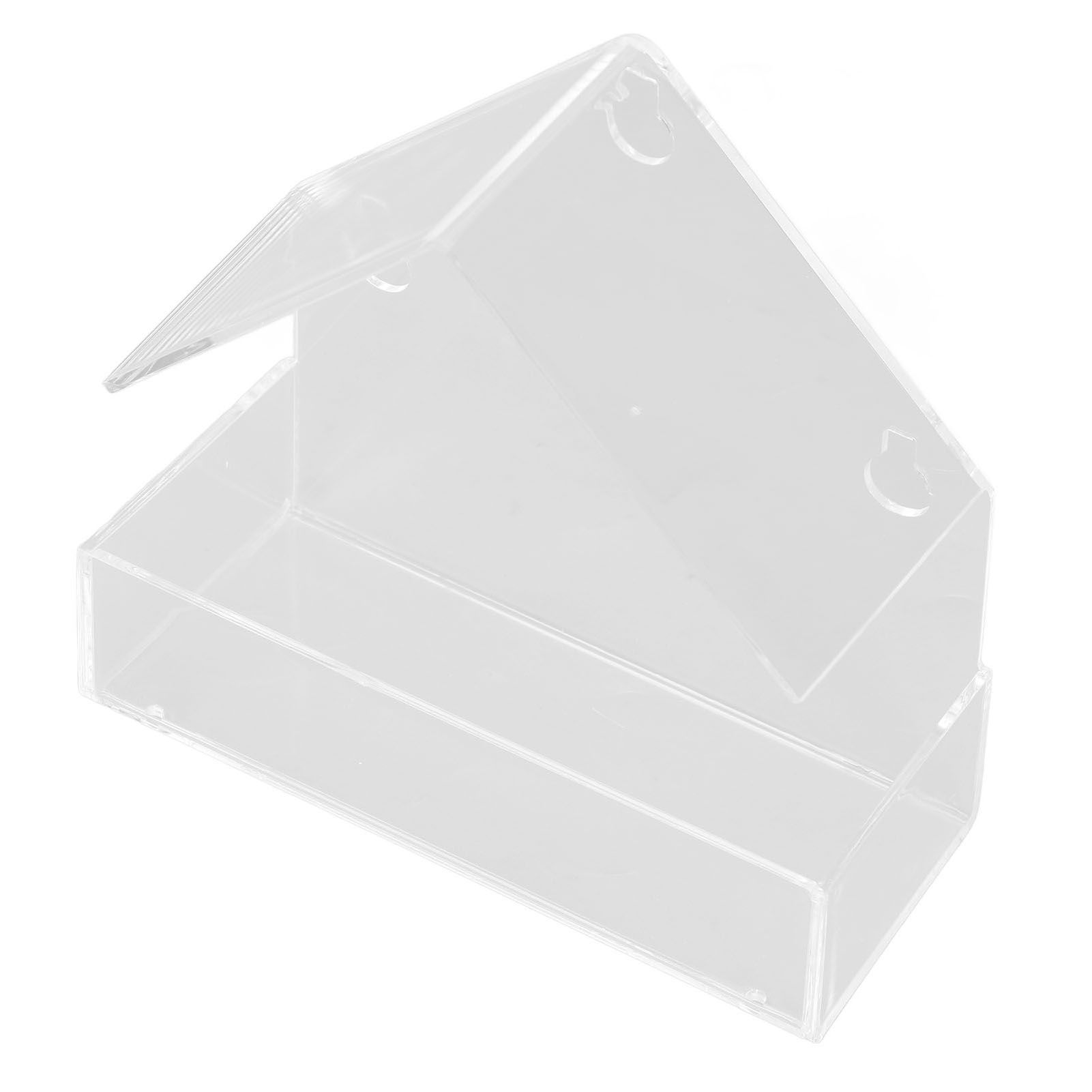 Window Bird Feeder with Suction Cup Window Acrylic Bird Feeding House Tray for Farm Garden - Image 5