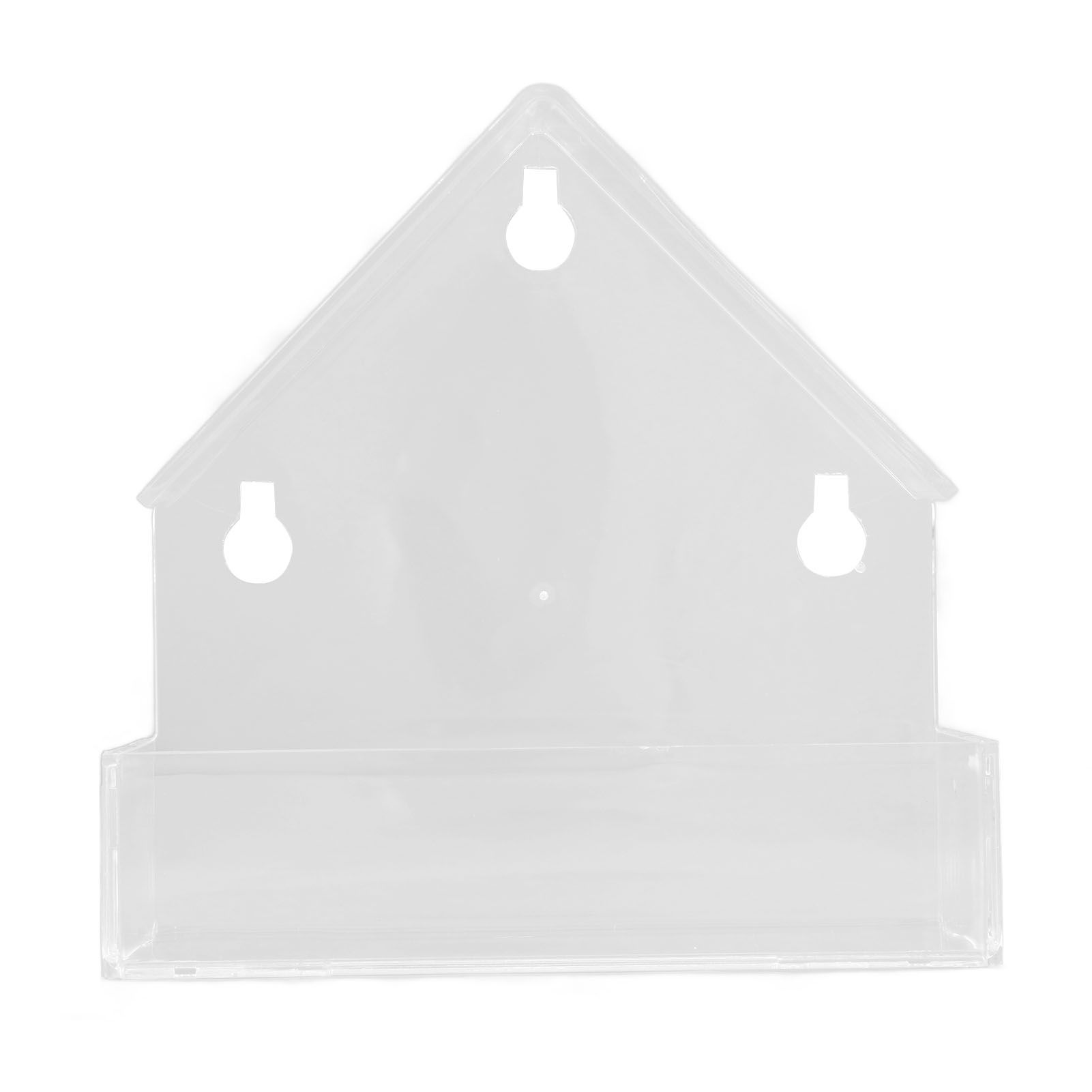 Window Bird Feeder with Suction Cup Window Acrylic Bird Feeding House Tray for Farm Garden - Image 6